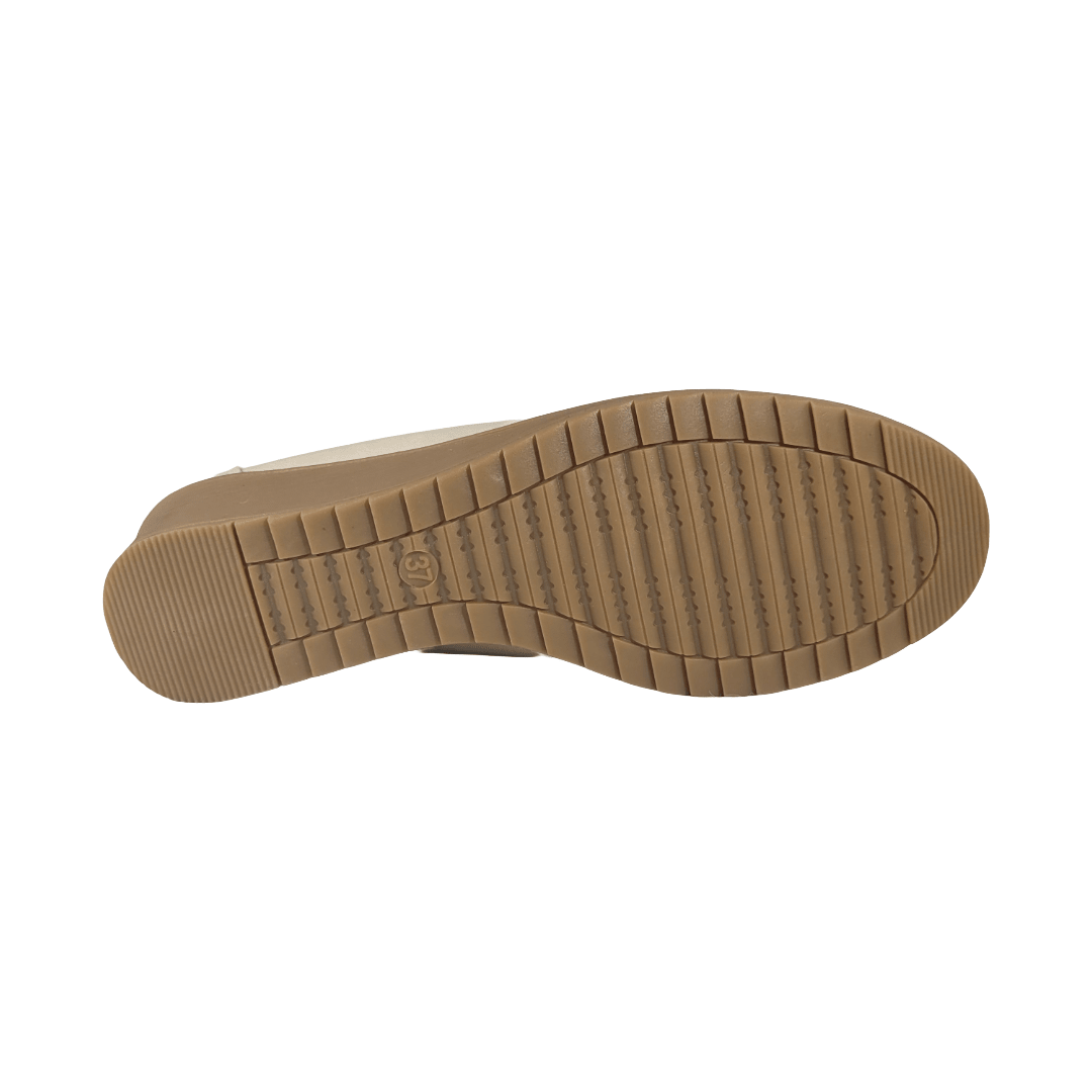 MOCASINES HUALUNAOTE BEIGE MUJER | H-182-4