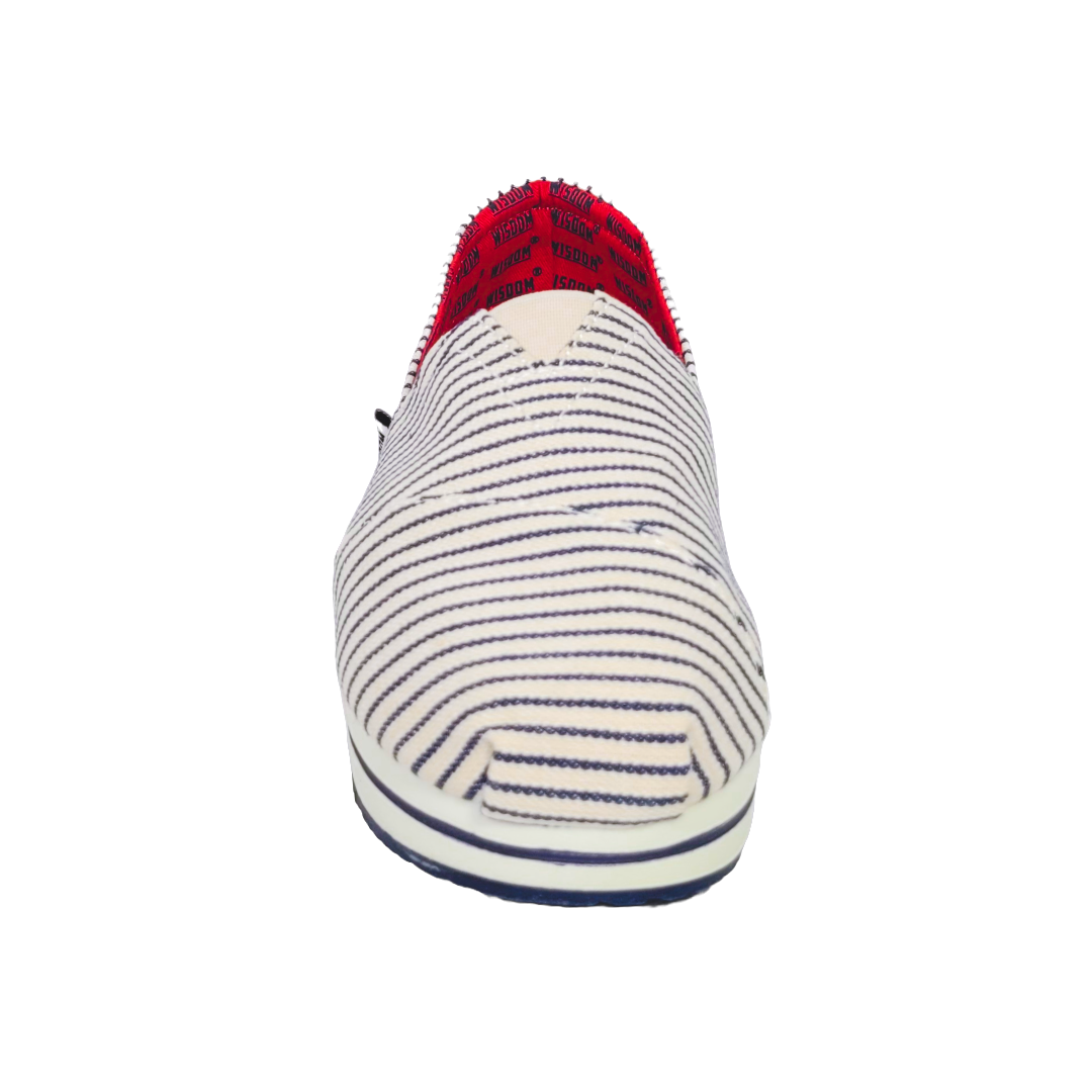 ALPARGATA WISDOM LINEAS AZULES MUJER | W-010-2