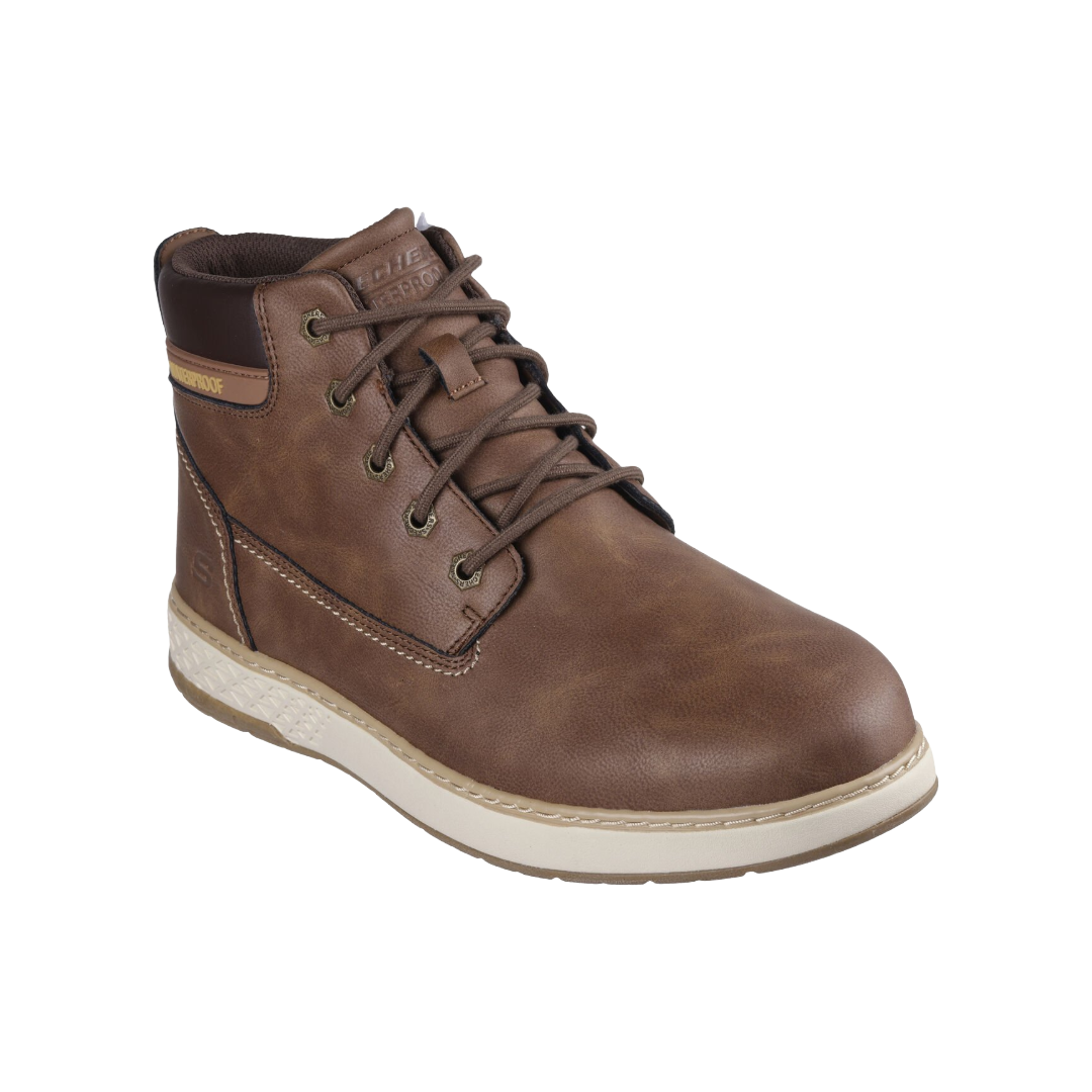 BOTINES SKECHERS GARLAN HOMBRE | 205235-BRN-1