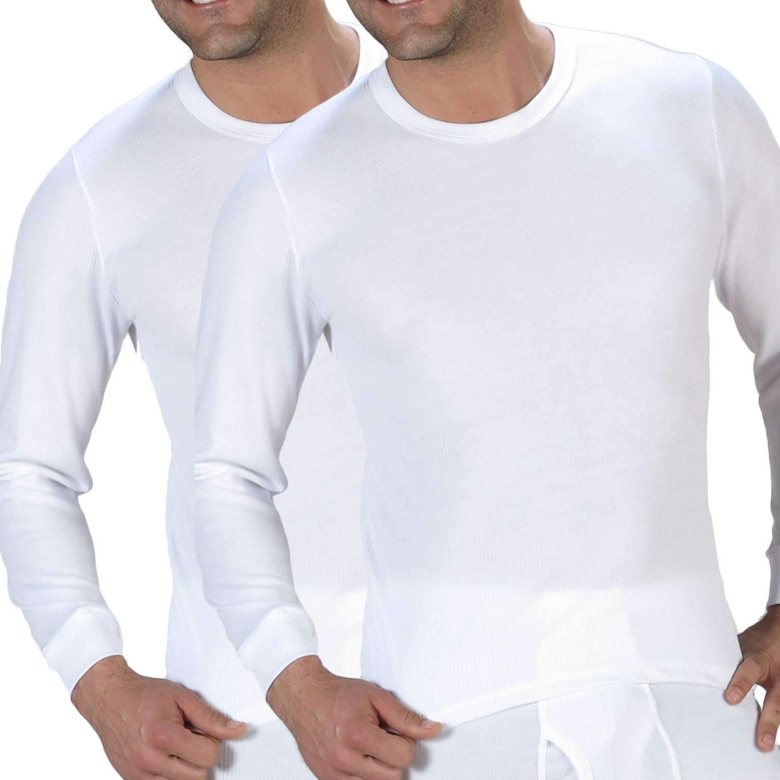 PACK 2 CAMISETAS HOMBRE MANGA LARGA 100% ALGODÓN RIB-0