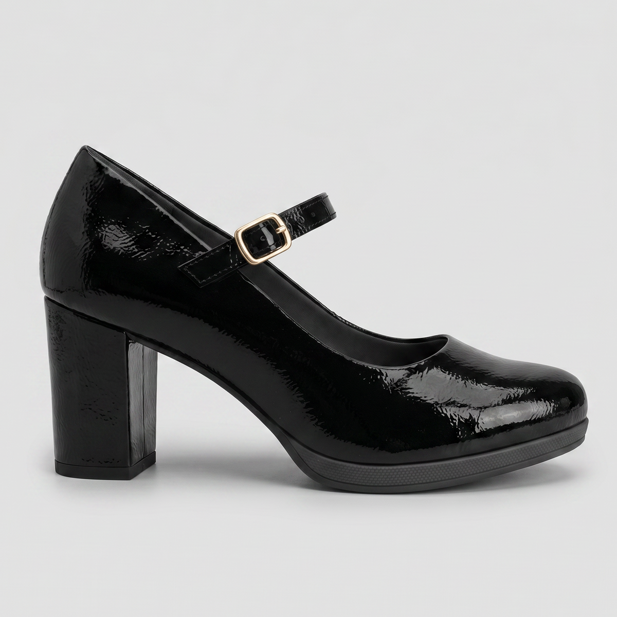 Zapato Mary Jane Mujer Negro/Charol Deise Piccadilly-0