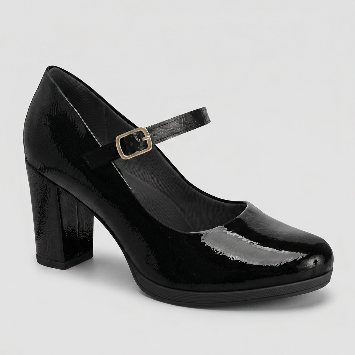 Zapato Mary Jane Mujer Negro/Charol Deise Piccadilly-2