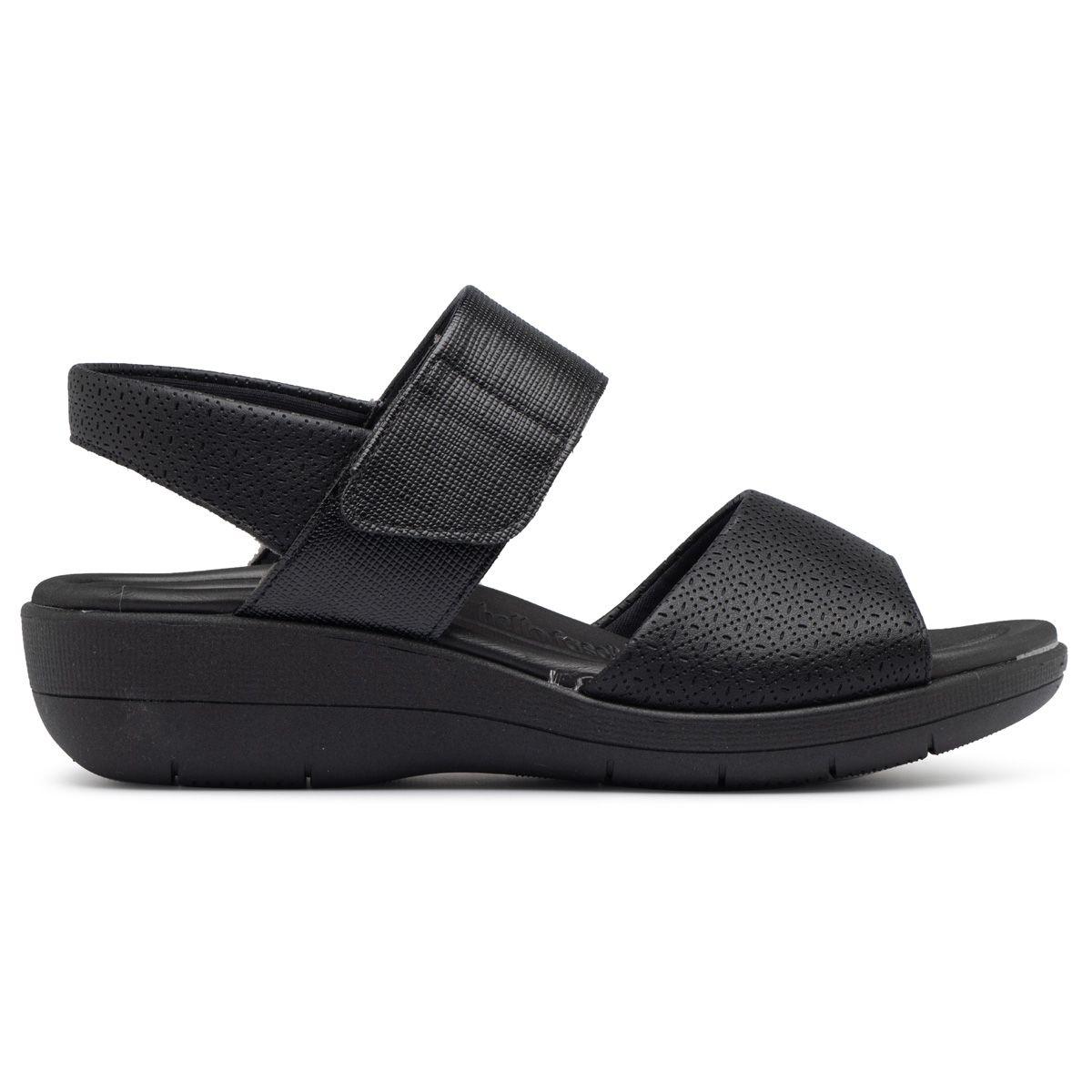 Sandalia Mujer Anabela Fascitis Negro Piccadilly-0
