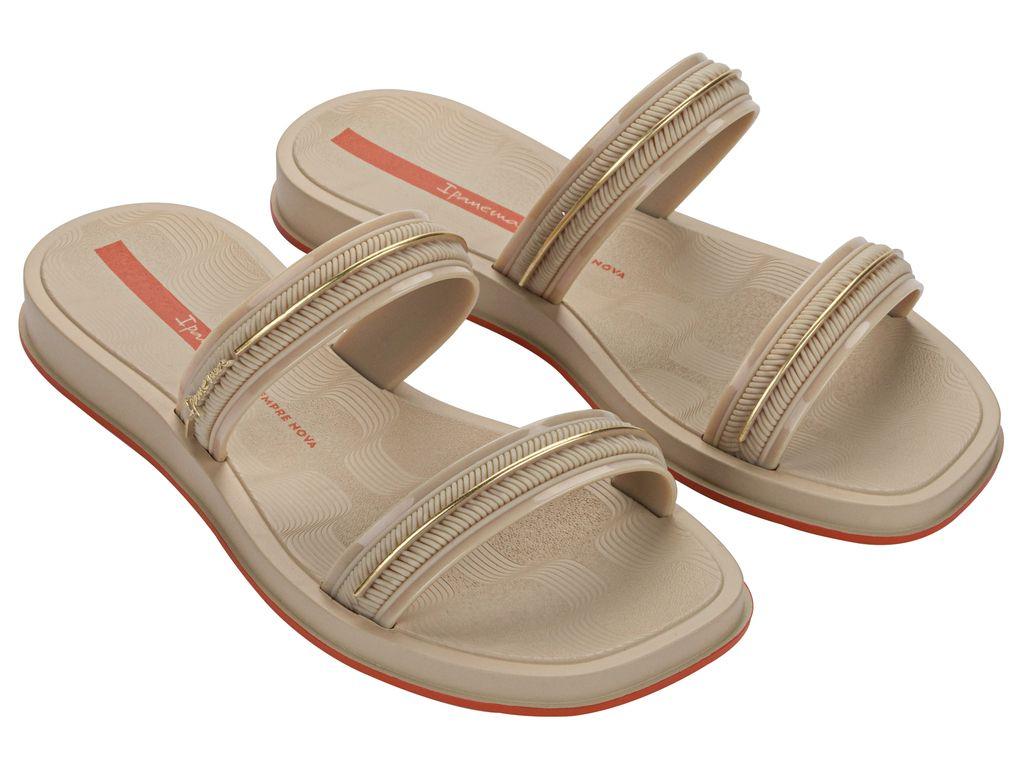 Sandalia Mujer Beige Glow Slide Ipanema-1