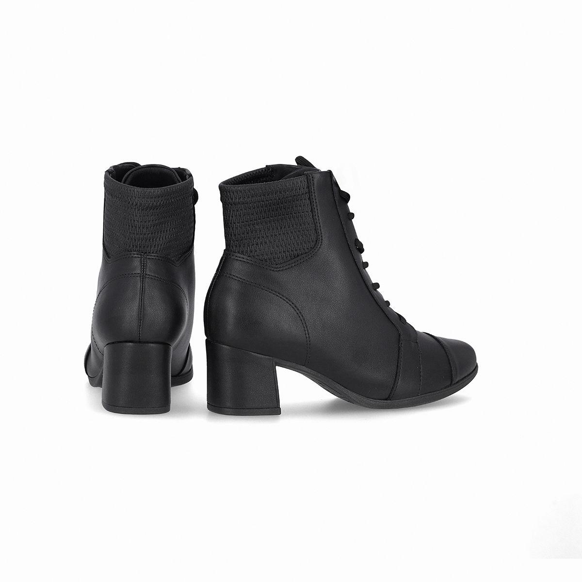 Botin Mujer Negro Danubia/Cordones Piccadilly-2