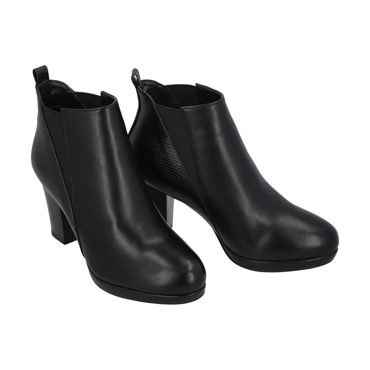 Botin Mujer Negro Dazy Police-1