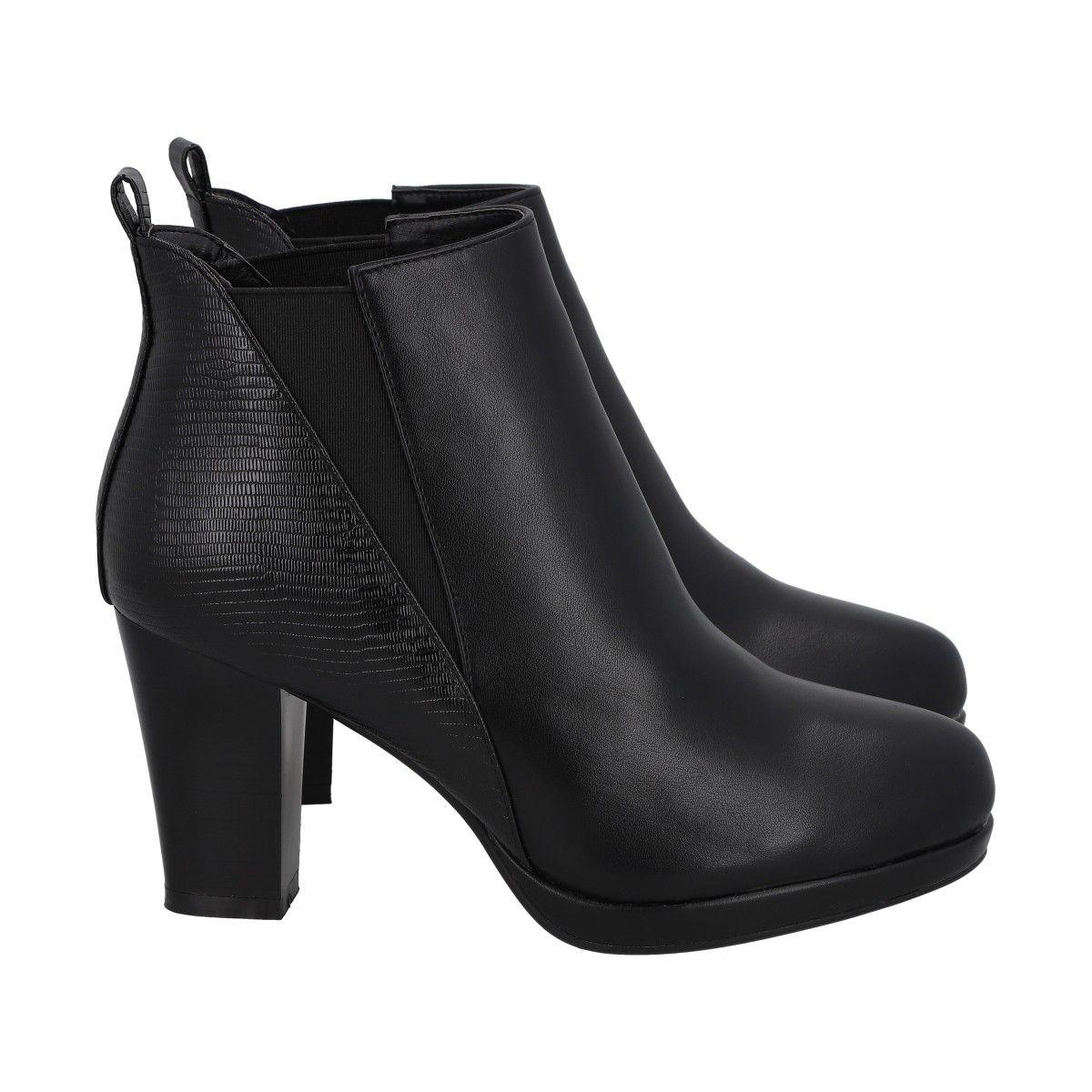 Botin Mujer Negro Dazy Police-2