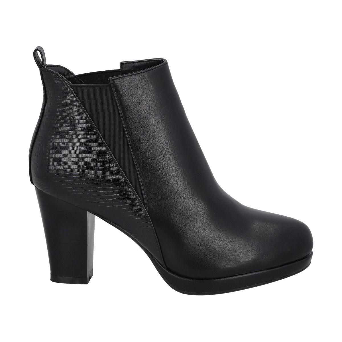Botin Mujer Negro Dazy Police-0