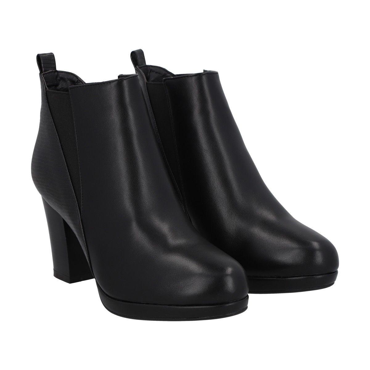 Botin Mujer Negro Dazy Police-3