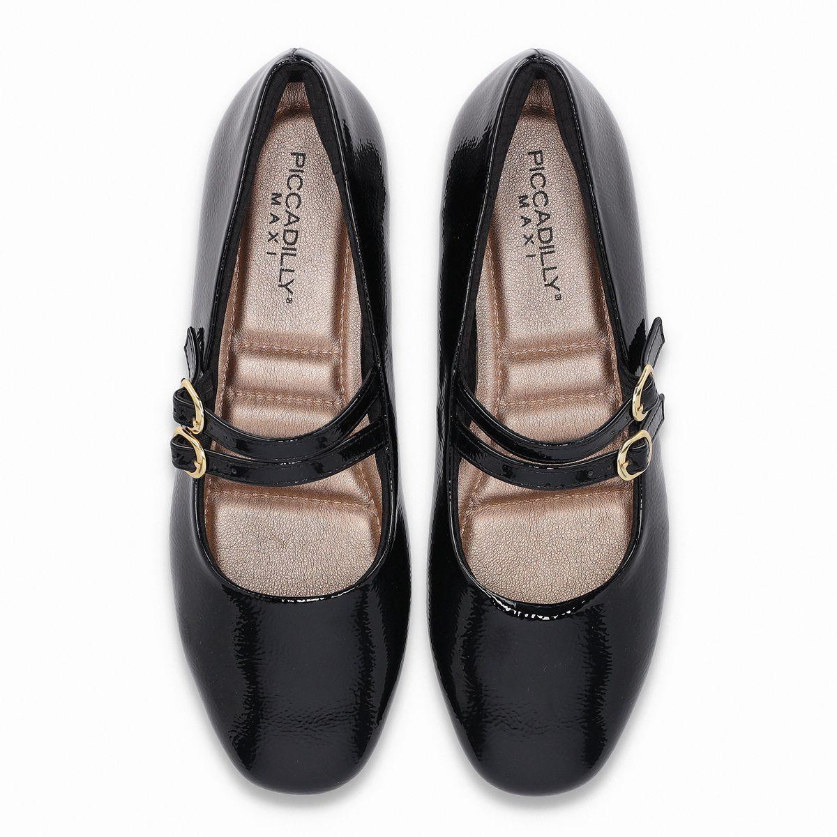 Ballerina Mary Jane Mujer Negro Michelle Piccadilly-1