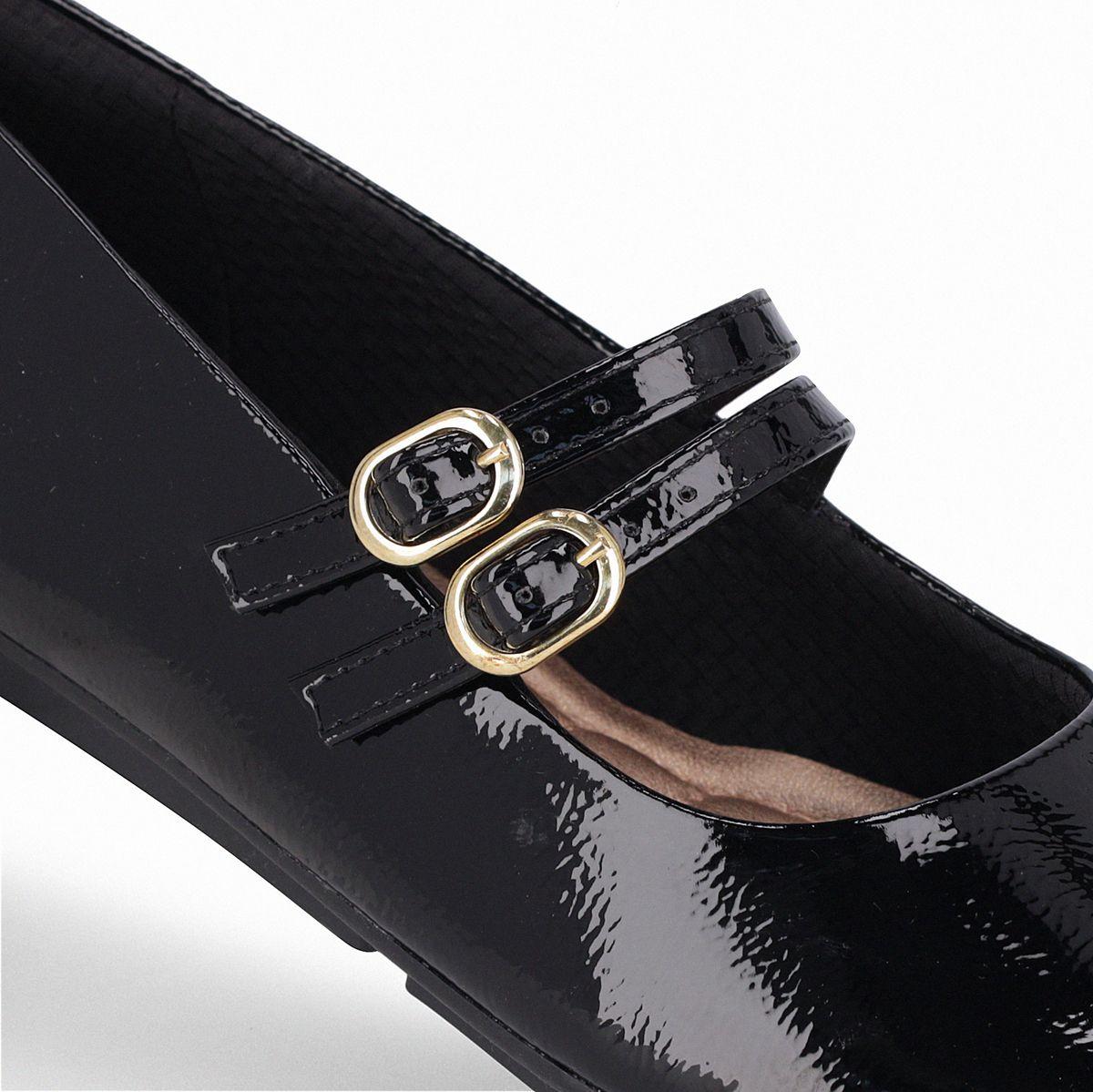 Ballerina Mary Jane Mujer Negro Michelle Piccadilly-4