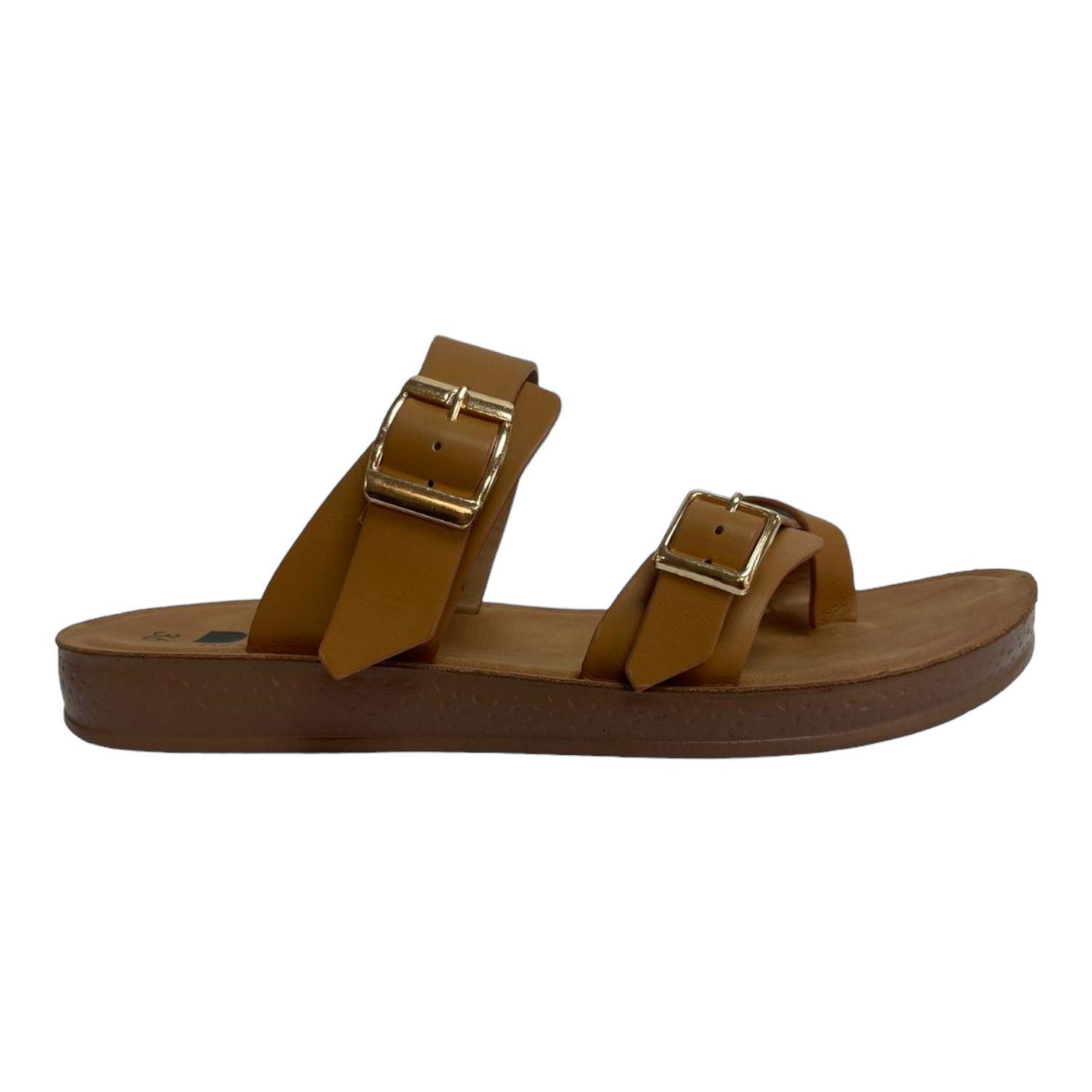 Sandalia Mujer Camel Soledad Detogni-1