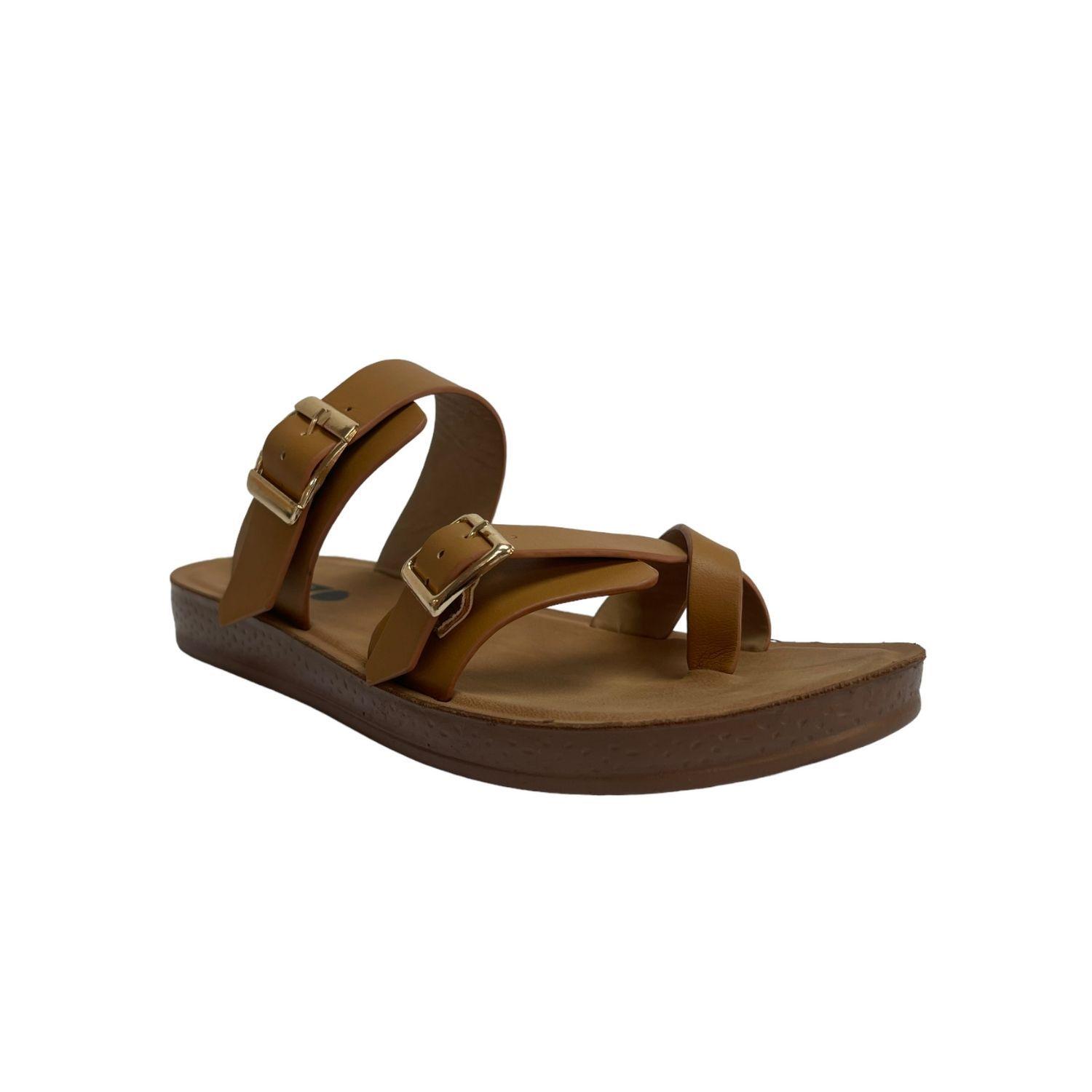 Sandalia Mujer Camel Soledad Detogni-3