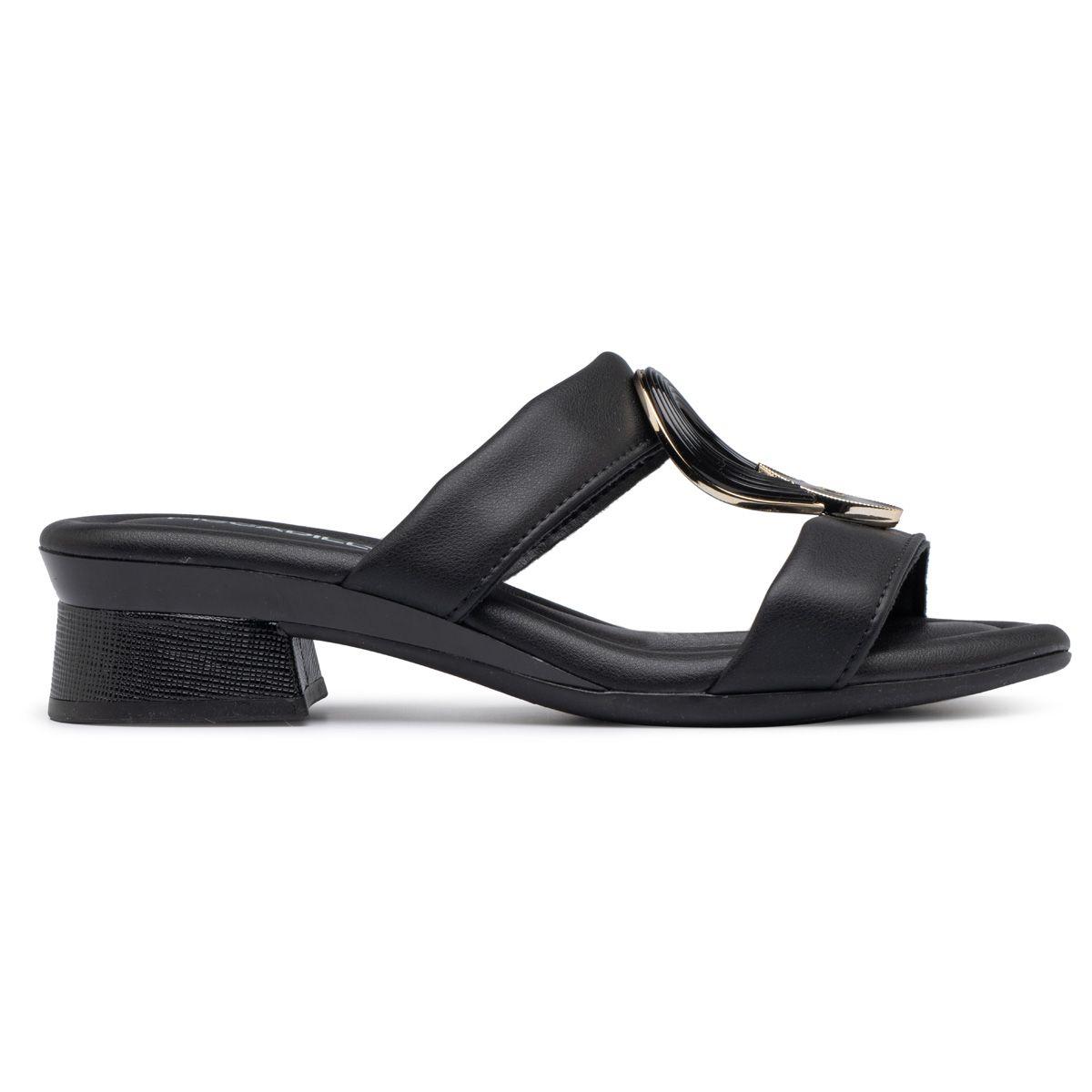 Sueco Mujer Negro/Dorado Lucia Piccadilly-0