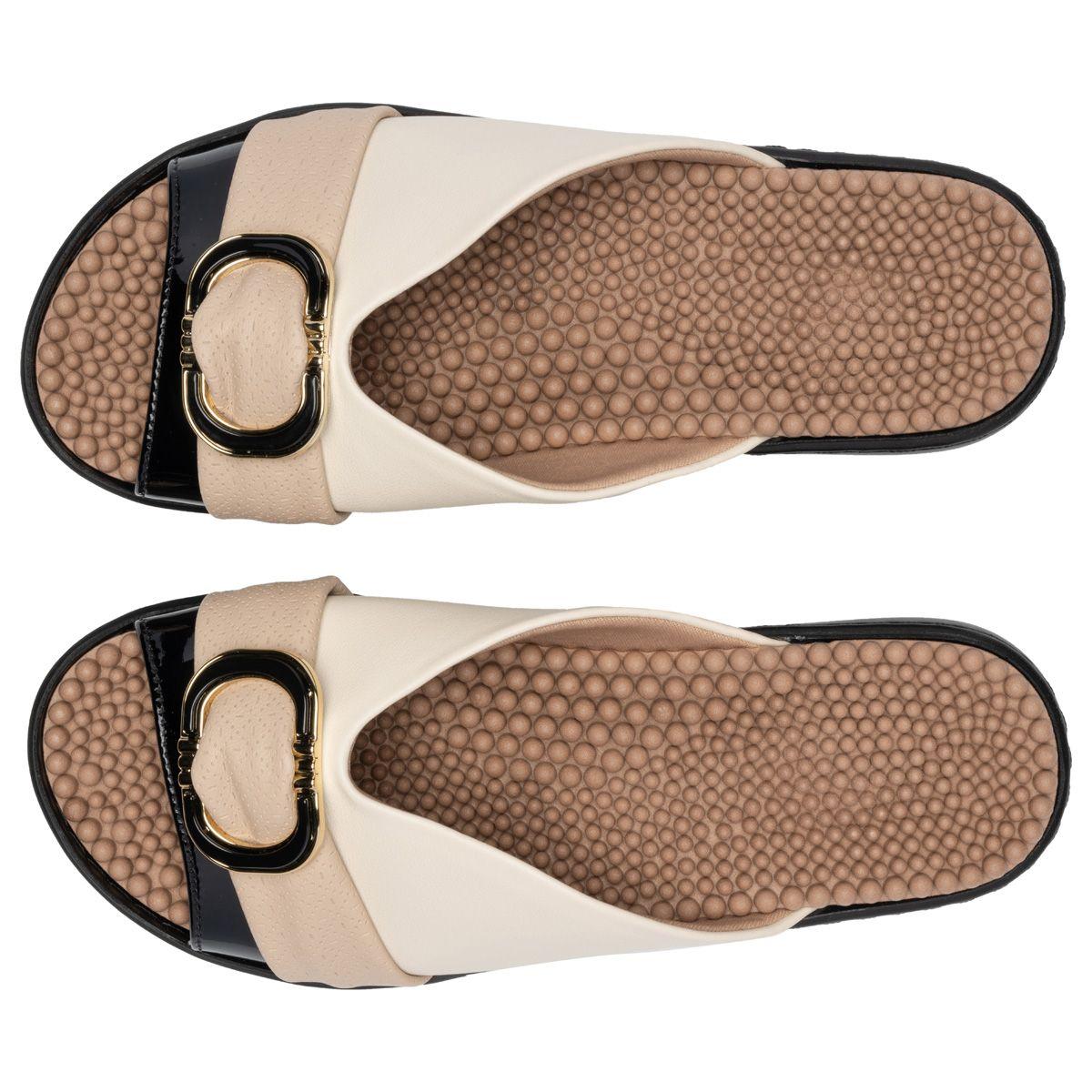 Sueco Mujer Anabela SPA Negro/Marfil Piccadilly-2