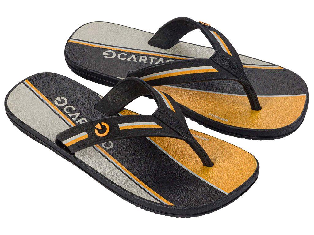 Sandalia Infantil Negro/Amarillo Dakar Cartago-0