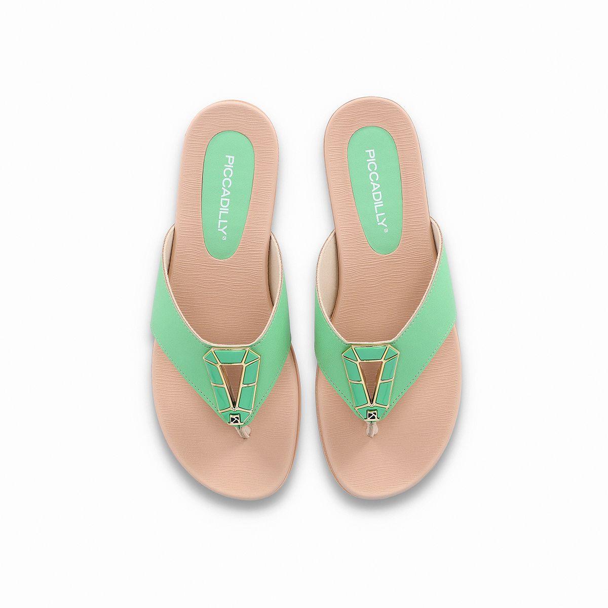 Sandalia Mujer Verde Mari Piccadilly-3