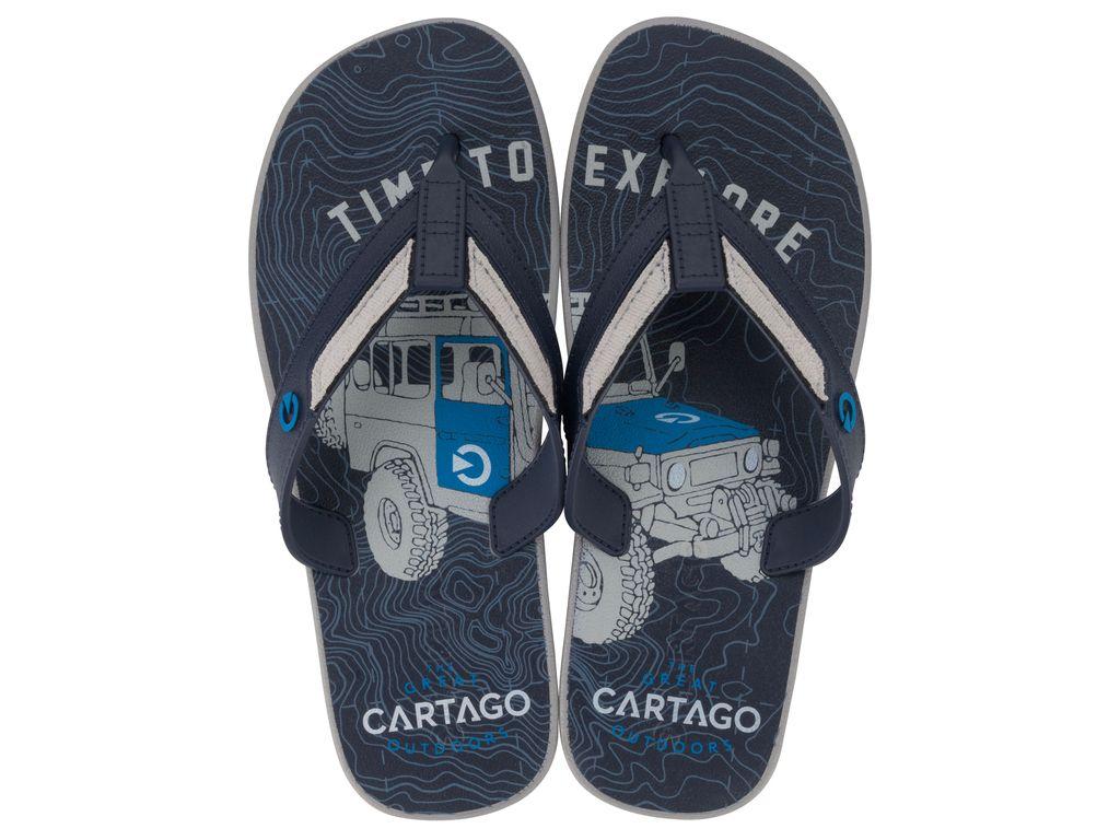 Sandalia Hombre Gris/Azul Dakar Cartago-0