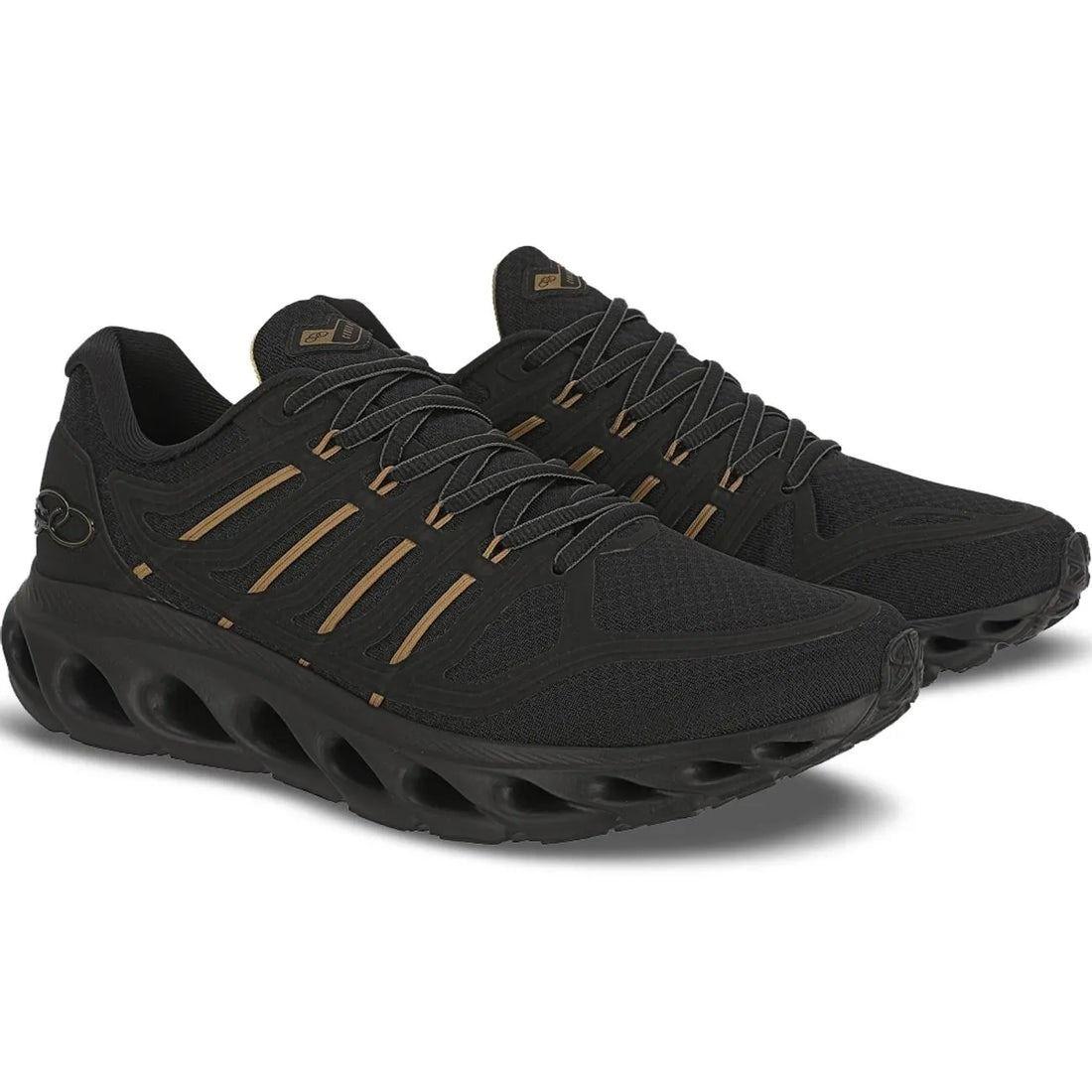 Zapatilla Hombre Cyber 4 Negro/Dorado-2