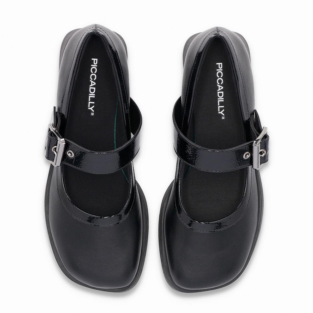 Zapato Mary Jane Mujer Negro Francisca Piccadilly-1