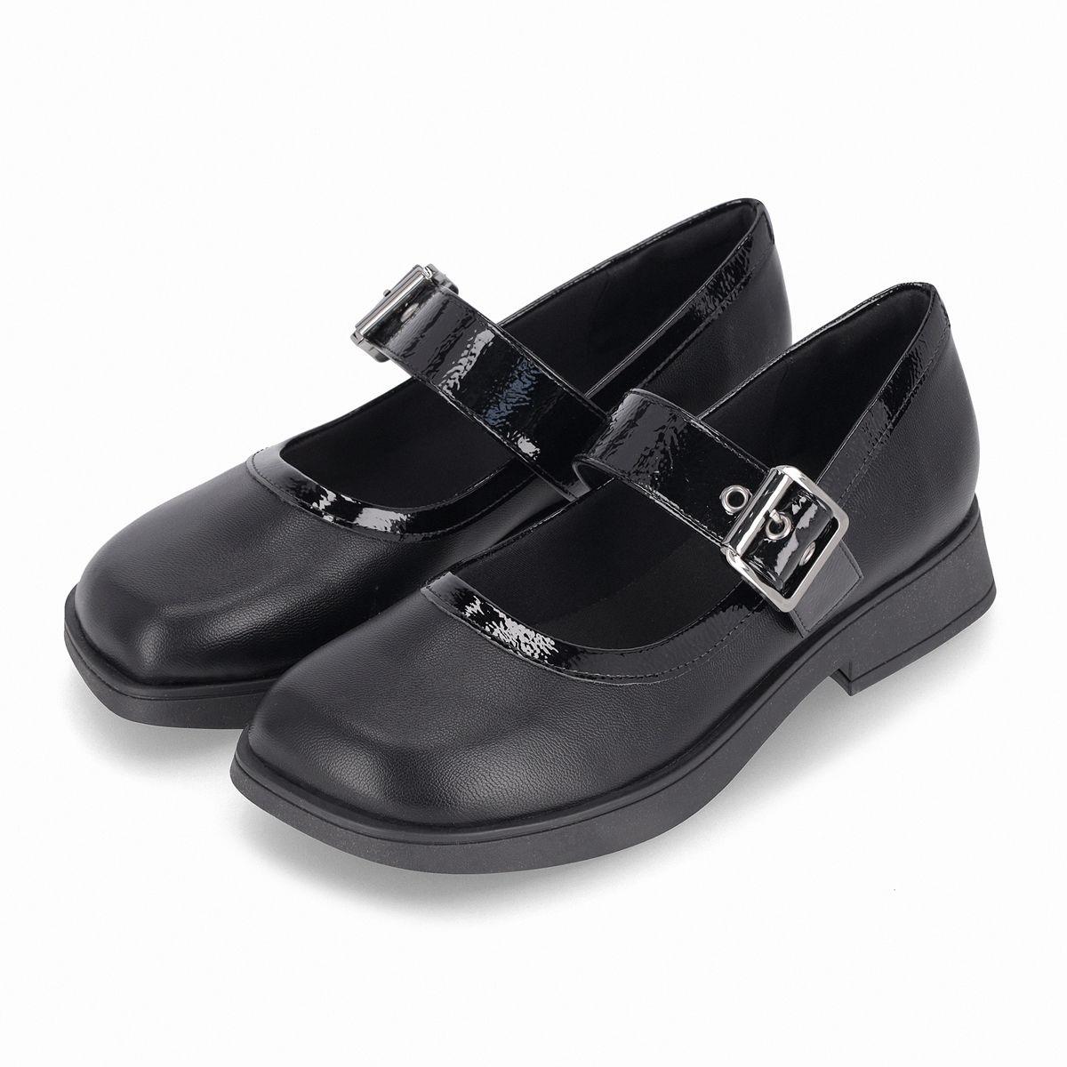 Zapato Mary Jane Mujer Negro Francisca Piccadilly-2