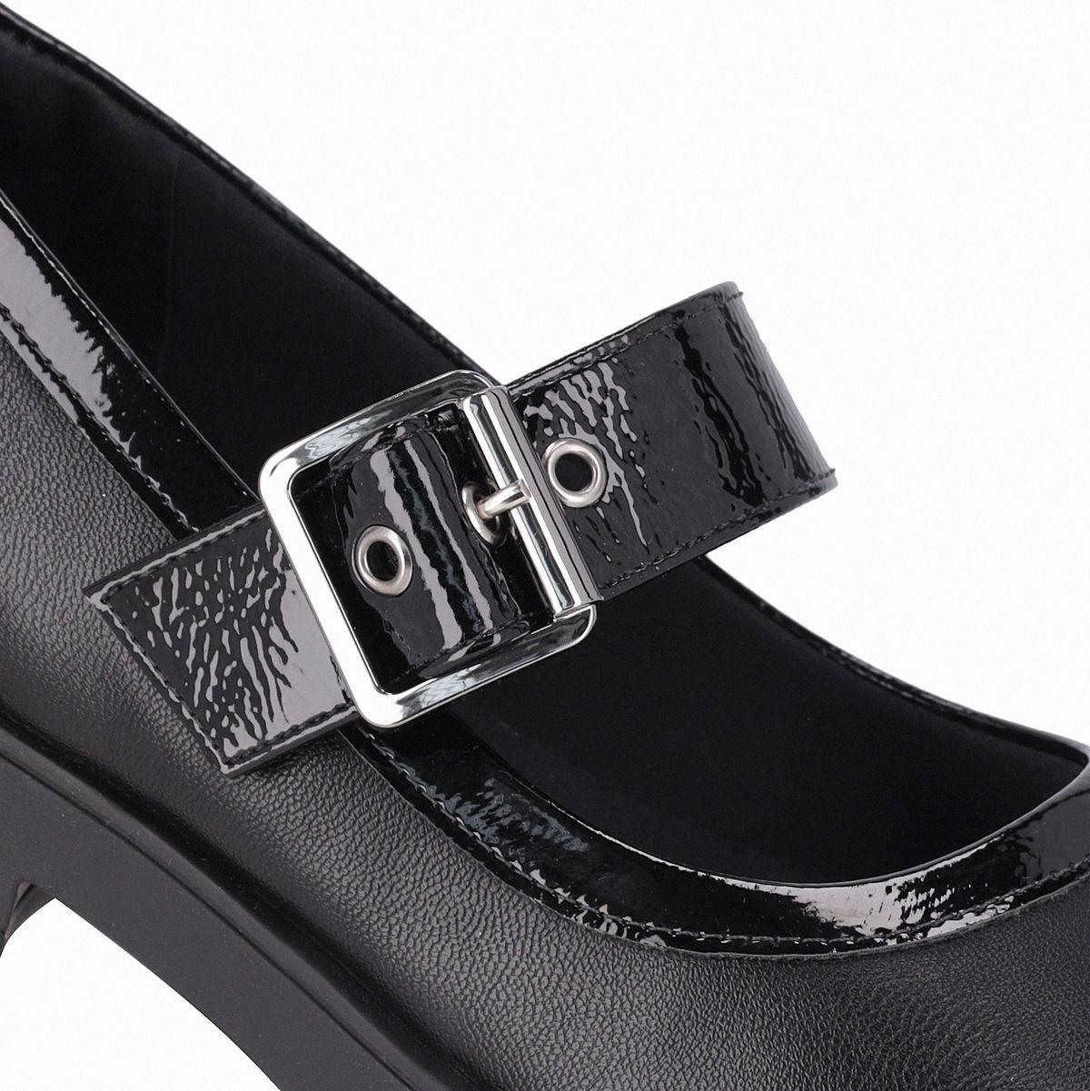 Zapato Mary Jane Mujer Negro Francisca Piccadilly-4