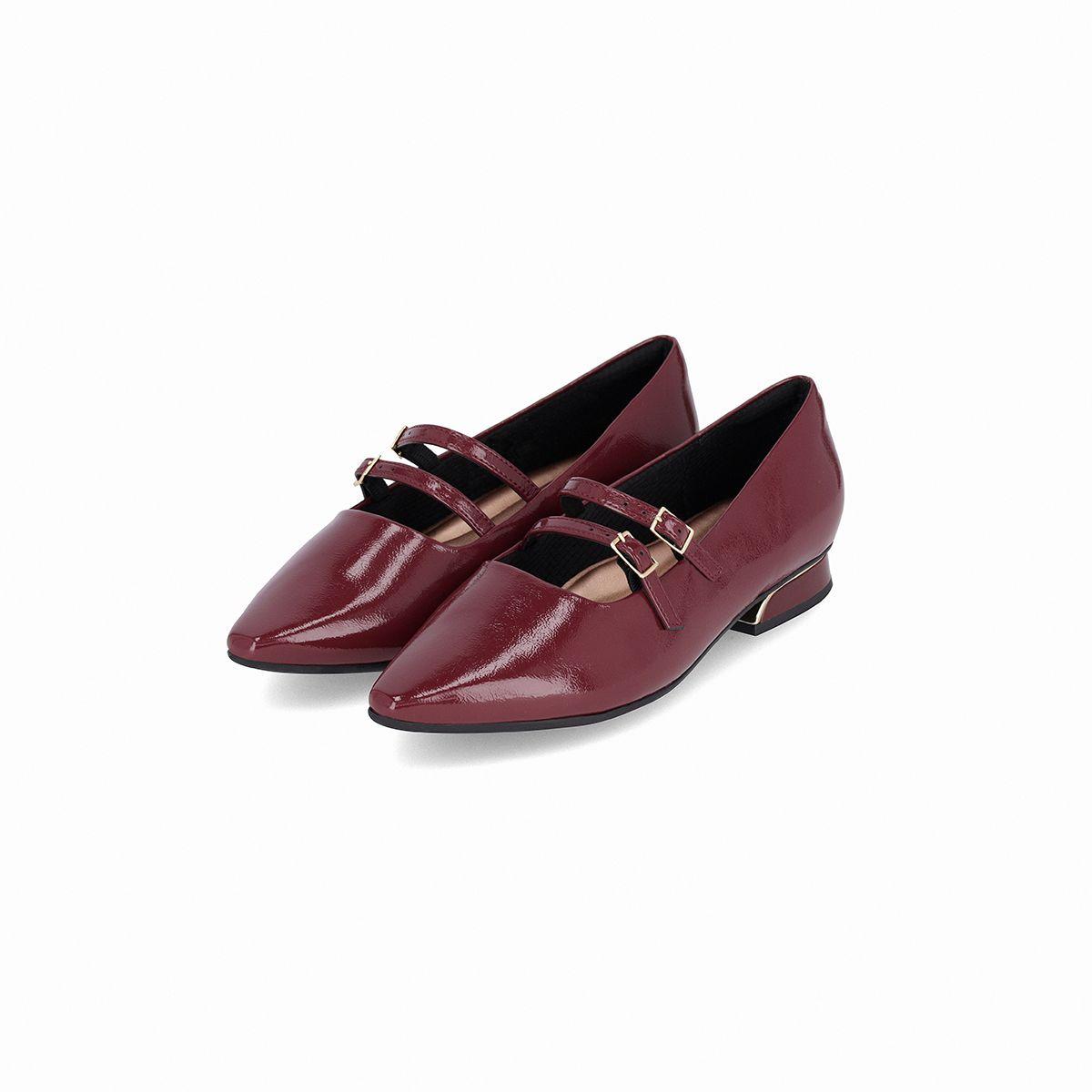 Zapato Mujer Vino/Hebilla Silvia 911 Piccadilly-1
