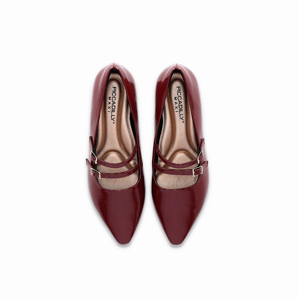 Zapato Mujer Vino/Hebilla Silvia 911 Piccadilly-2