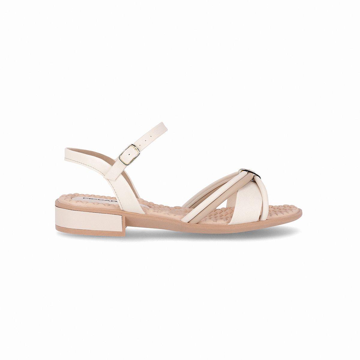 Sandalia Taila Nude/Blanco Piccadilly-1