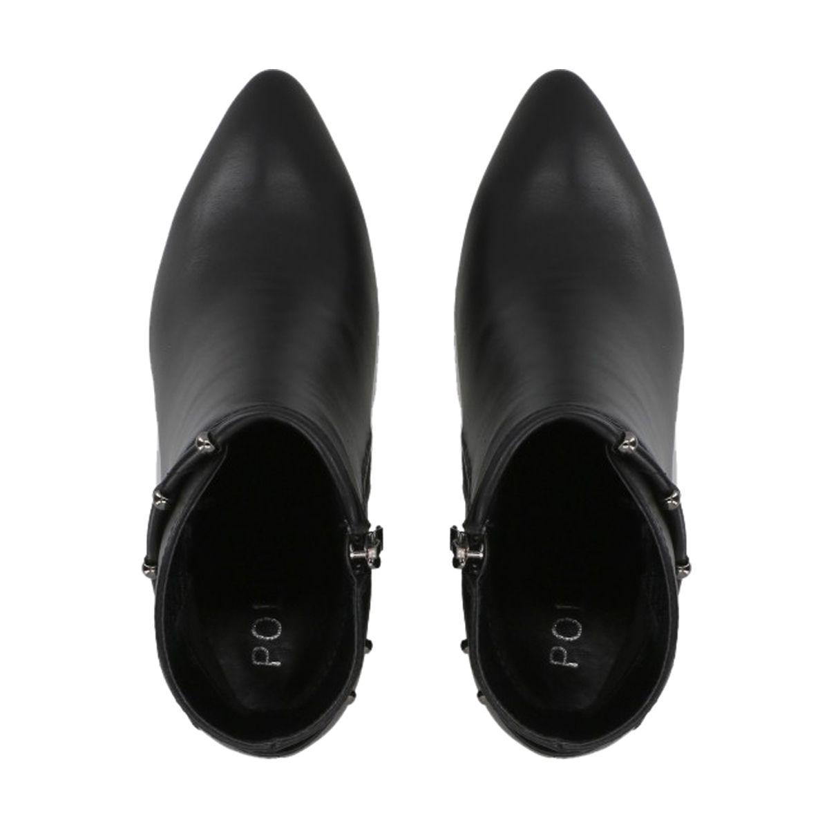Botin Mujer Negro/Plata Tini Police-2