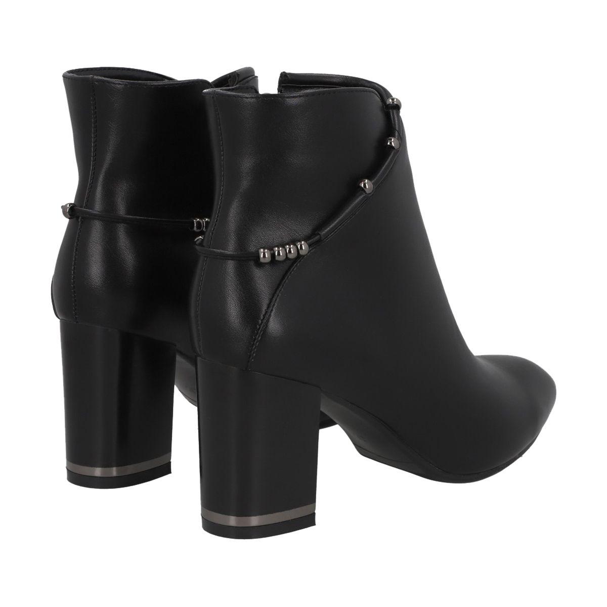 Botin Mujer Negro/Plata Tini Police-3