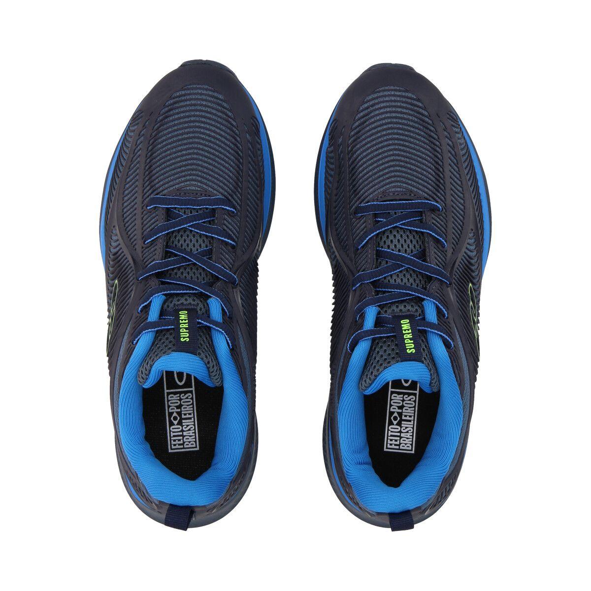 Zapatilla Adolescente Supremo Azul/Negro Olympikus-4