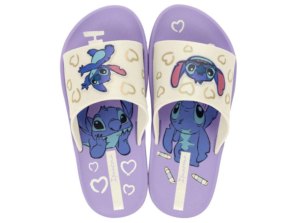 Sandalia Infantil Beige/Lila Disney Fun Ipanema-0