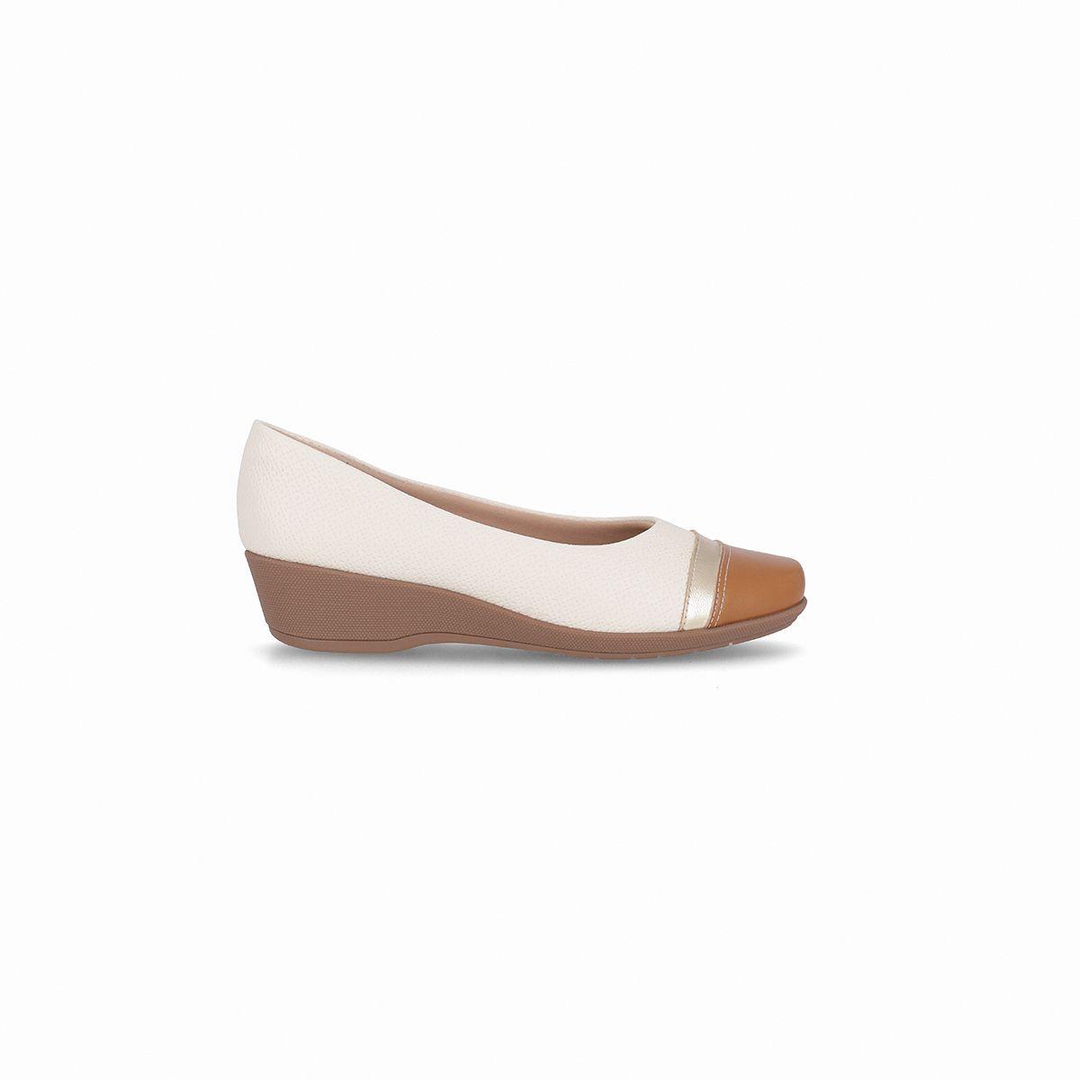 Zapato Mujer Crema/Café Ivone 58 Piccadilly-0