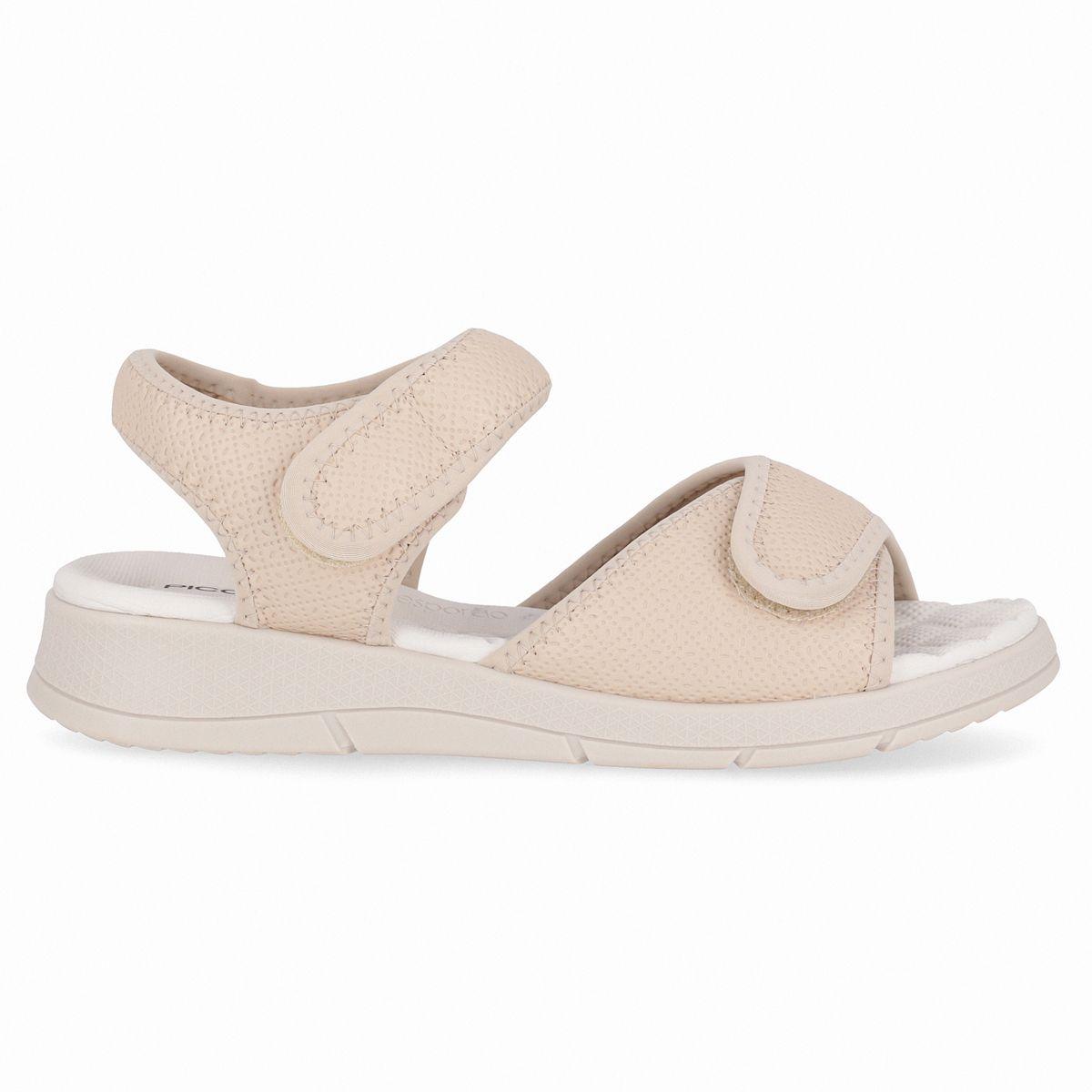 Sandalia Mujer Marfil Espolón Anabela Piccadilly-0