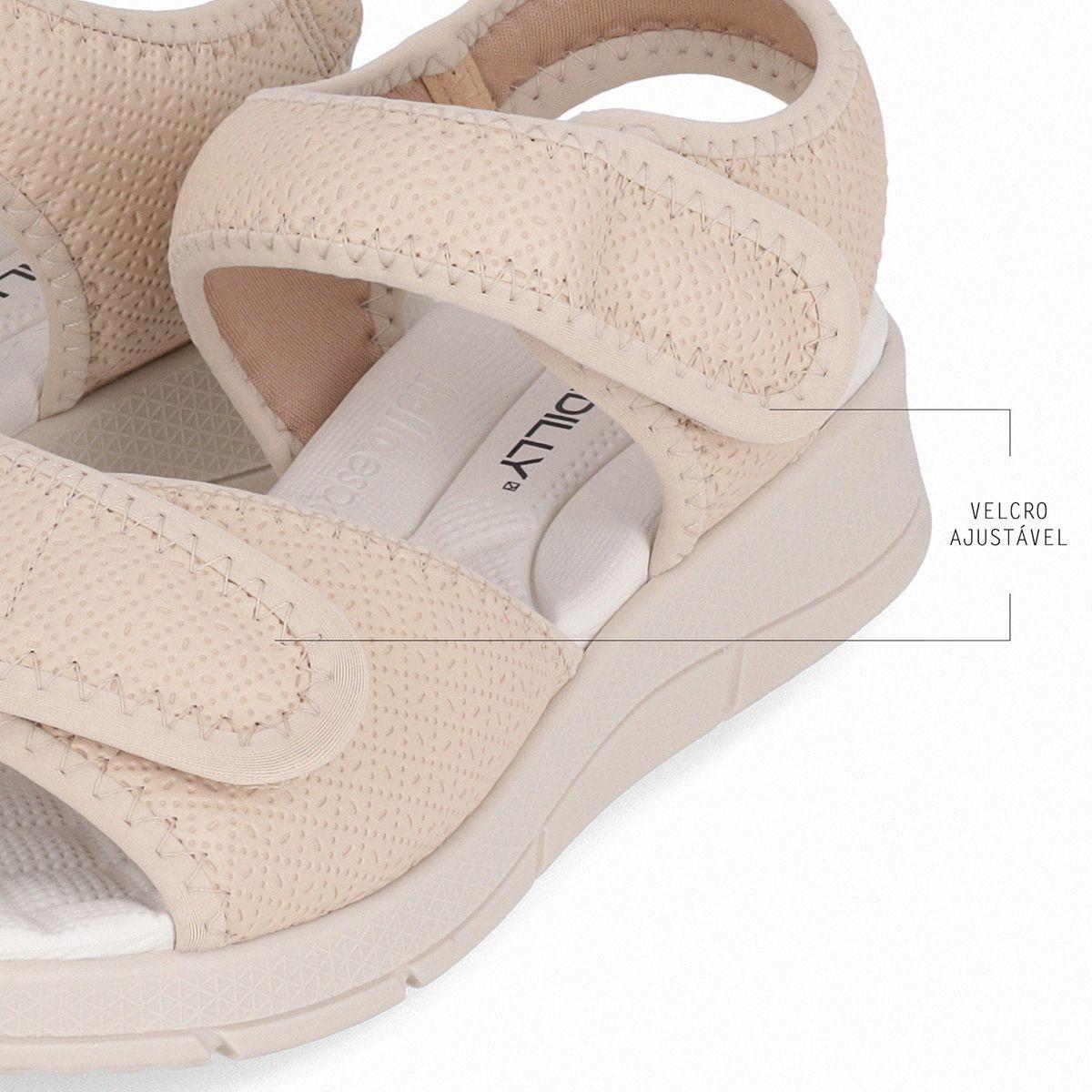 Sandalia Mujer Marfil Espolón Anabela Piccadilly-4