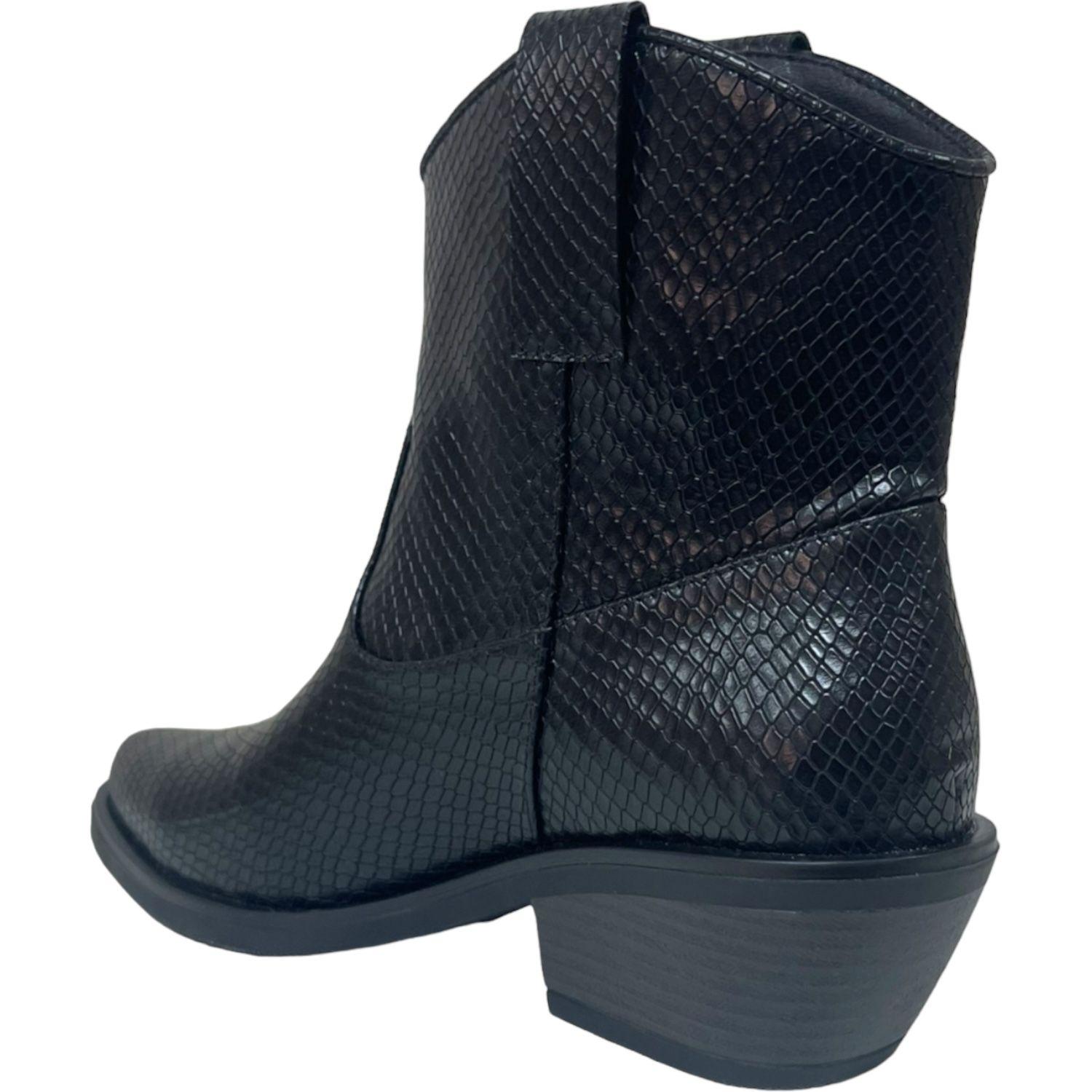 Botin Mujer Negro Texas Detogni-2