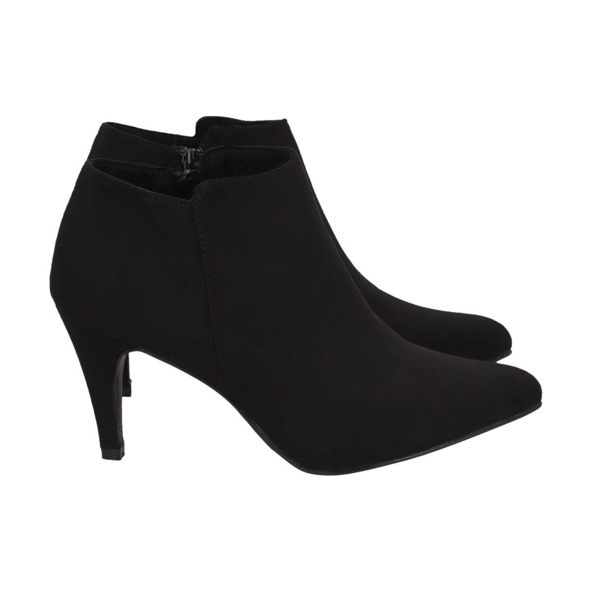 Botin Mujer Negro Lia Police-2