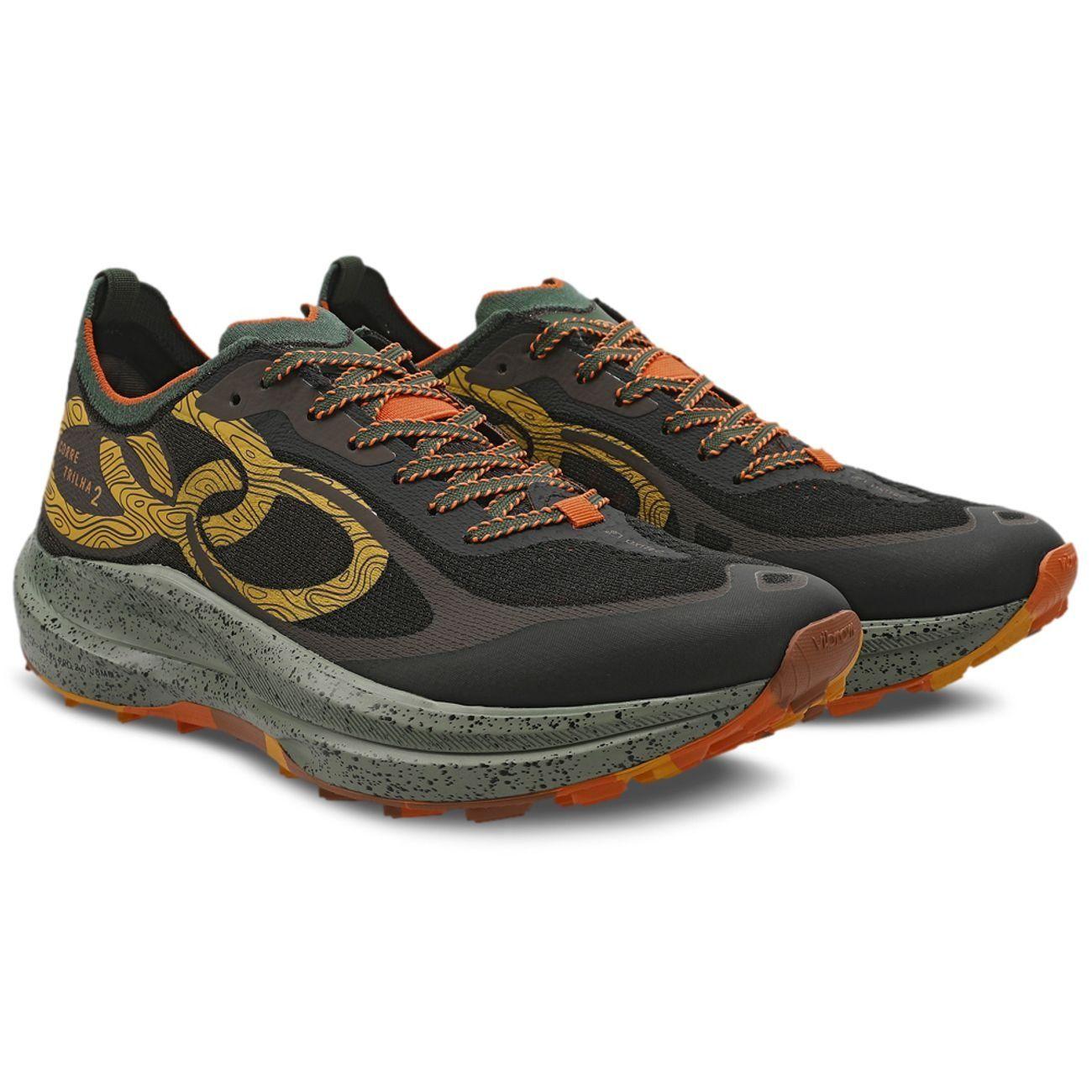 Zapatilla Trail Running Mujer Corre Trilha Café/Militar-1