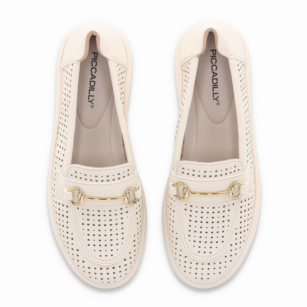 Zapatilla Mujer Crema/Dorado Nici Piccadilly-2