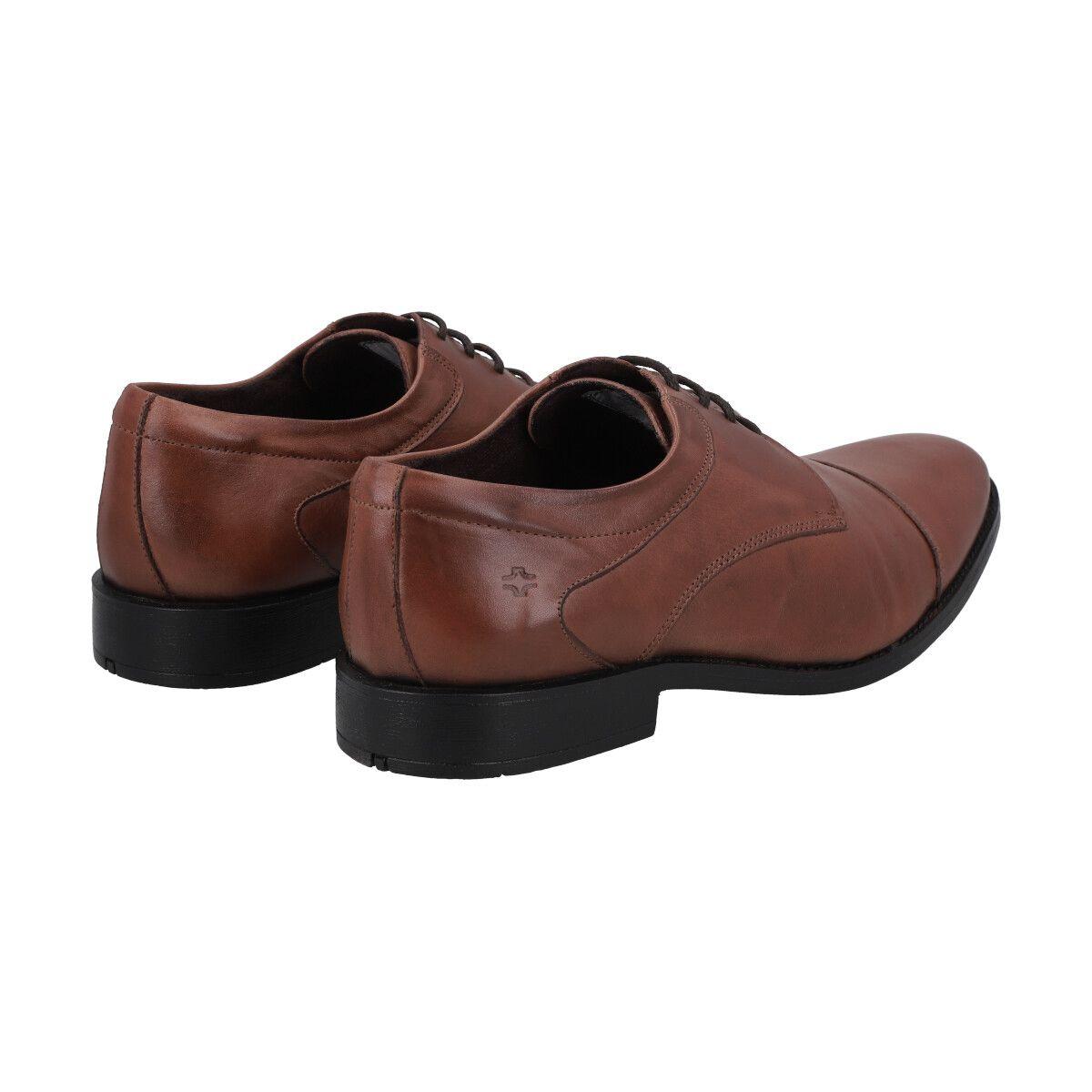 Zapato Formal Hombre Cuero Marron Perlatto-3