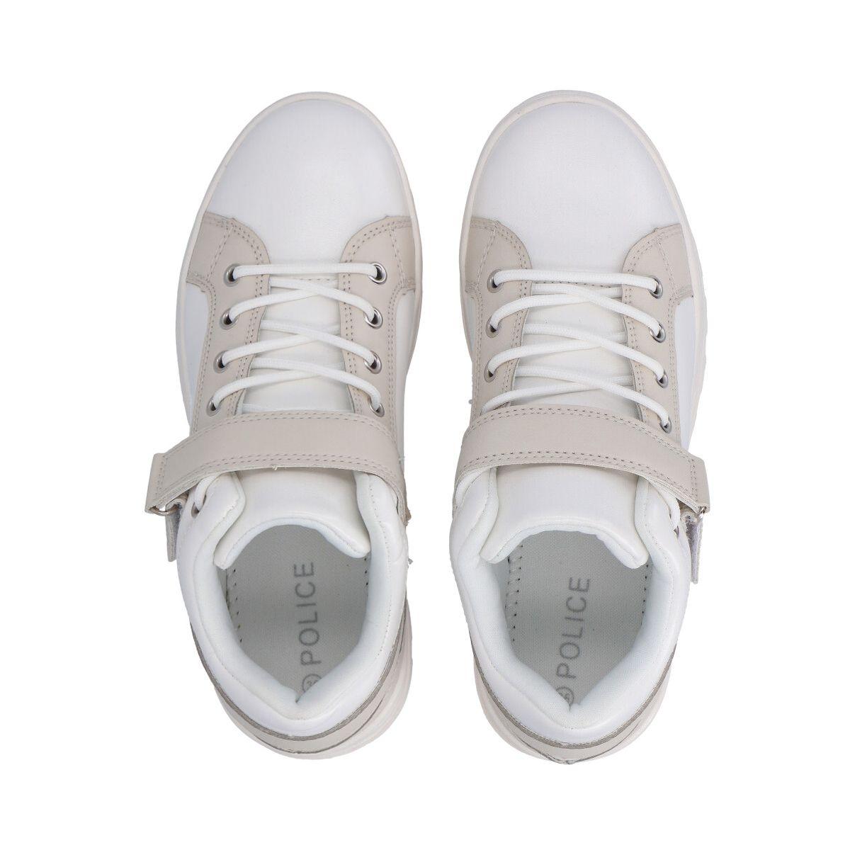 Zapatilla Mujer Blanco Solid Police-1