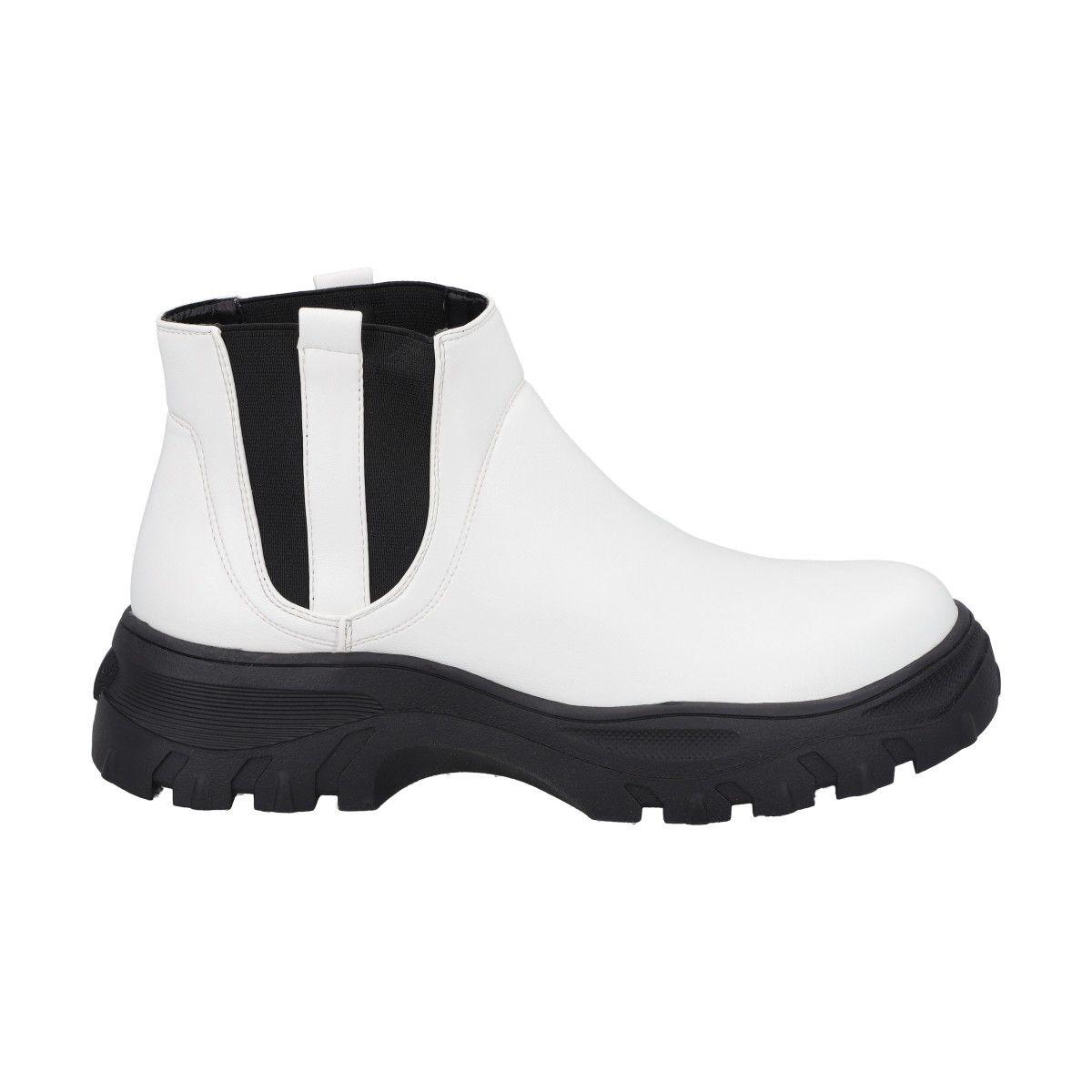 Botin Mujer Blanco Cota Police-0