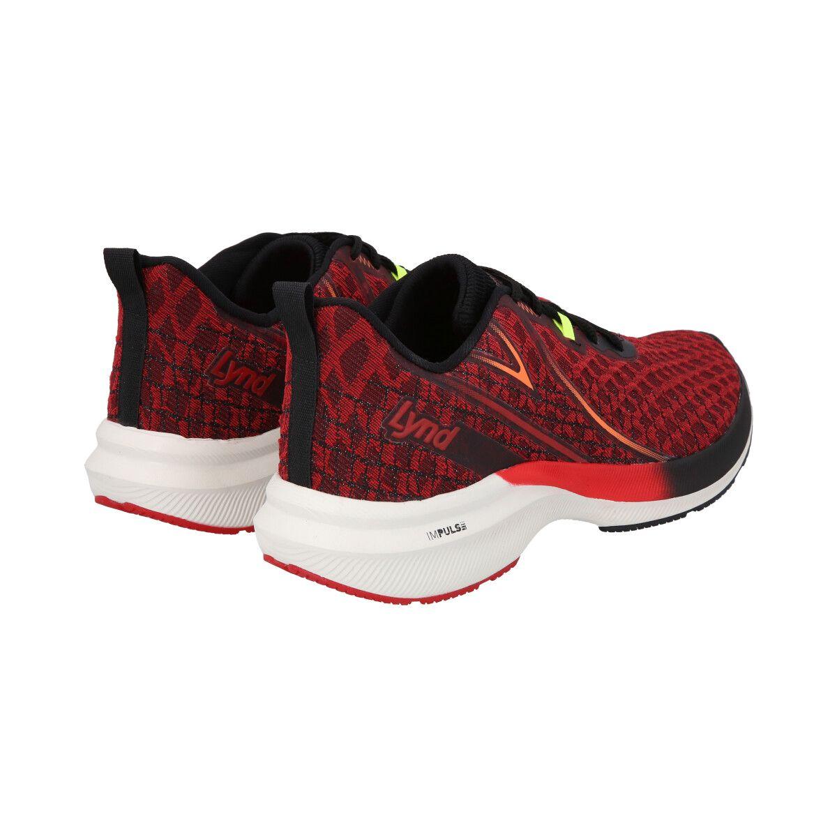 Zapatilla Hombre Grid Rojo Lynd-4