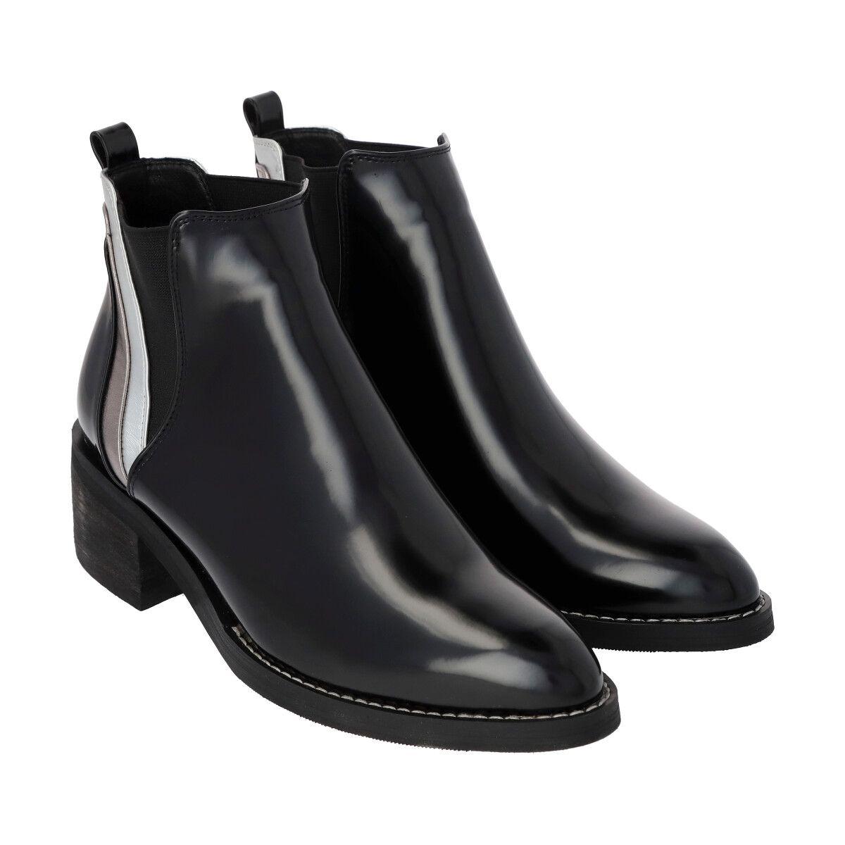 Botin Mujer Negro Tali 58 Police-3