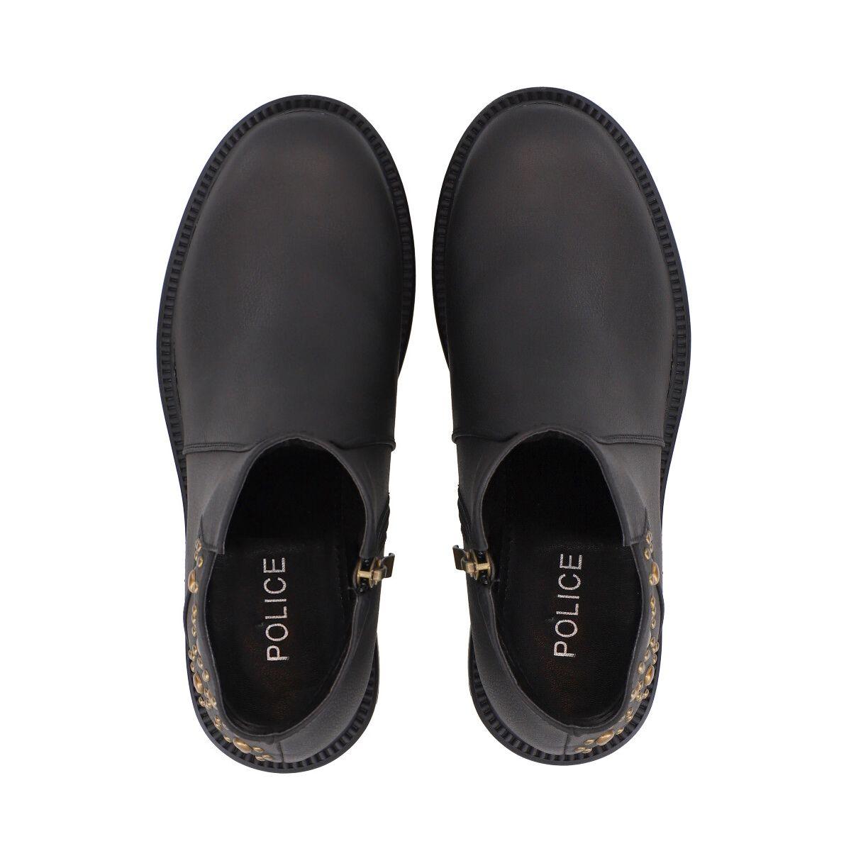 Botin Mujer Negro Olimpya Police-1