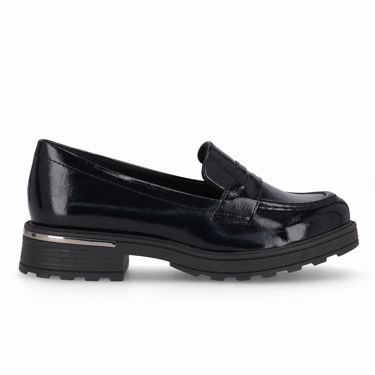 Mocasín Mujer Negro/Charol Gisa Piccadilly-0