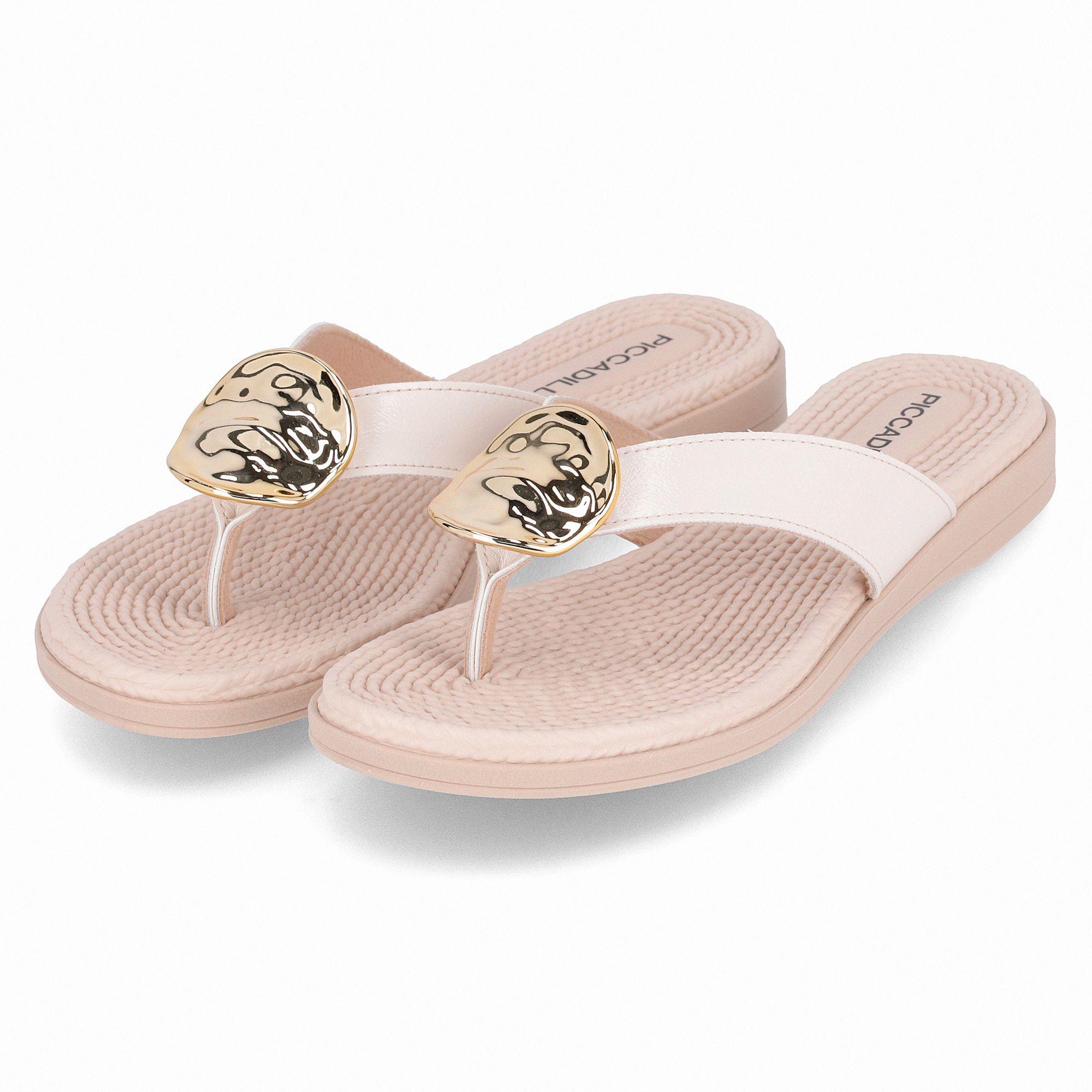 Sandalia Mujer Crema/Dorado Adla 140 Piccadilly-1