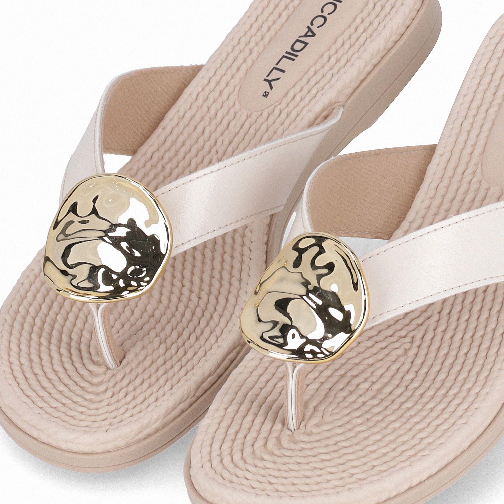 Sandalia Mujer Crema/Dorado Adla 140 Piccadilly-3