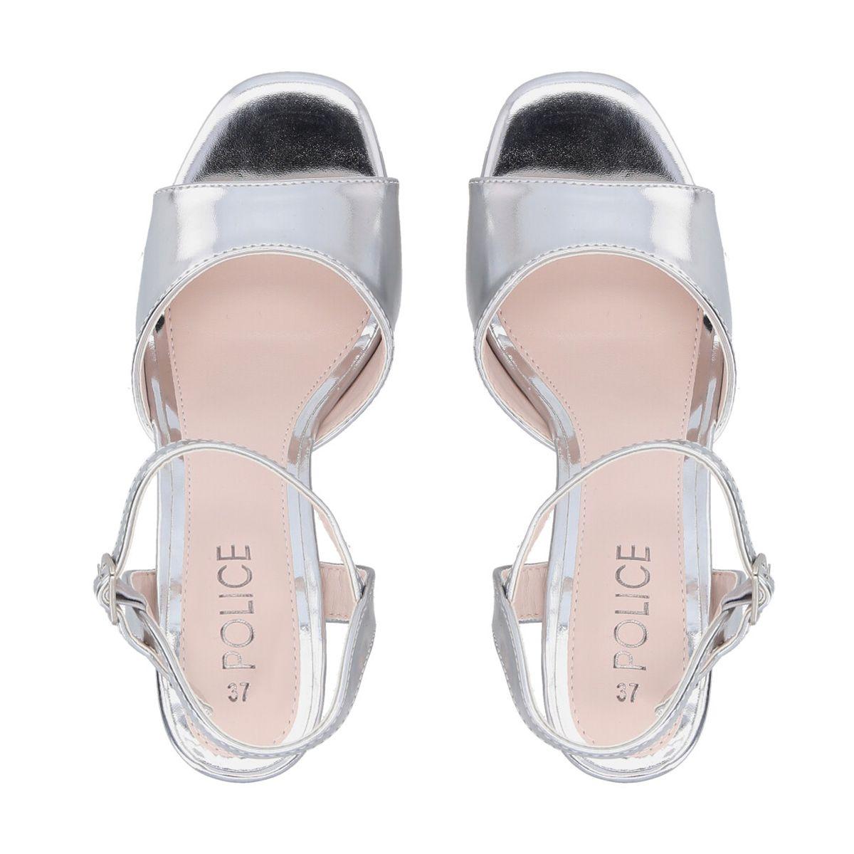 Sandalia Mujer Plata Roxy Police-1